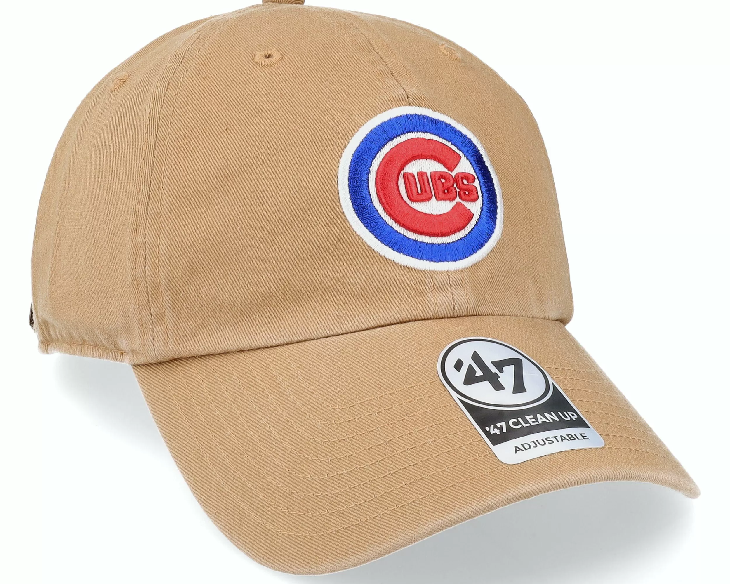 47 Brand Chicago Cubs Mlb Clean Up Camel Dad Cap - -Unisex Dad Cap