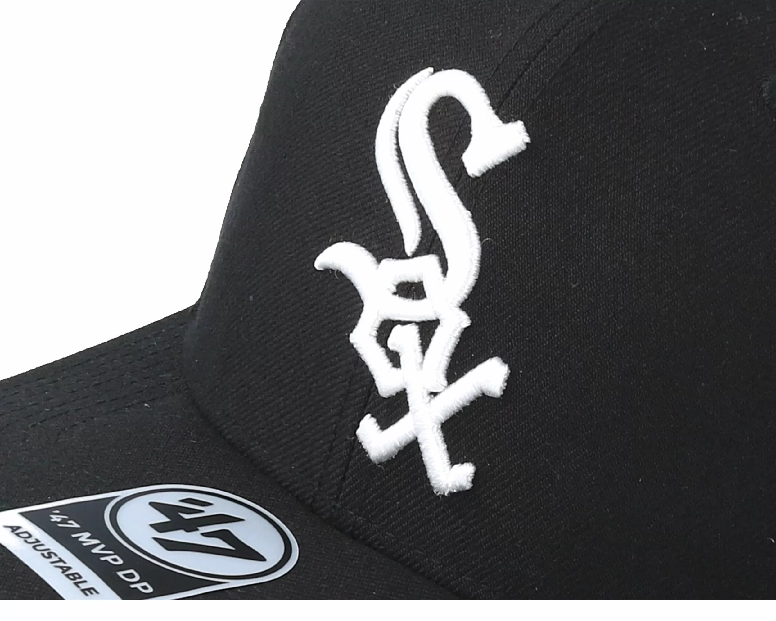 47 Brand Chicago White Sox Cold Zone 47 Mvp Dp Wool Black Adjustable - -Unisex Adjustable