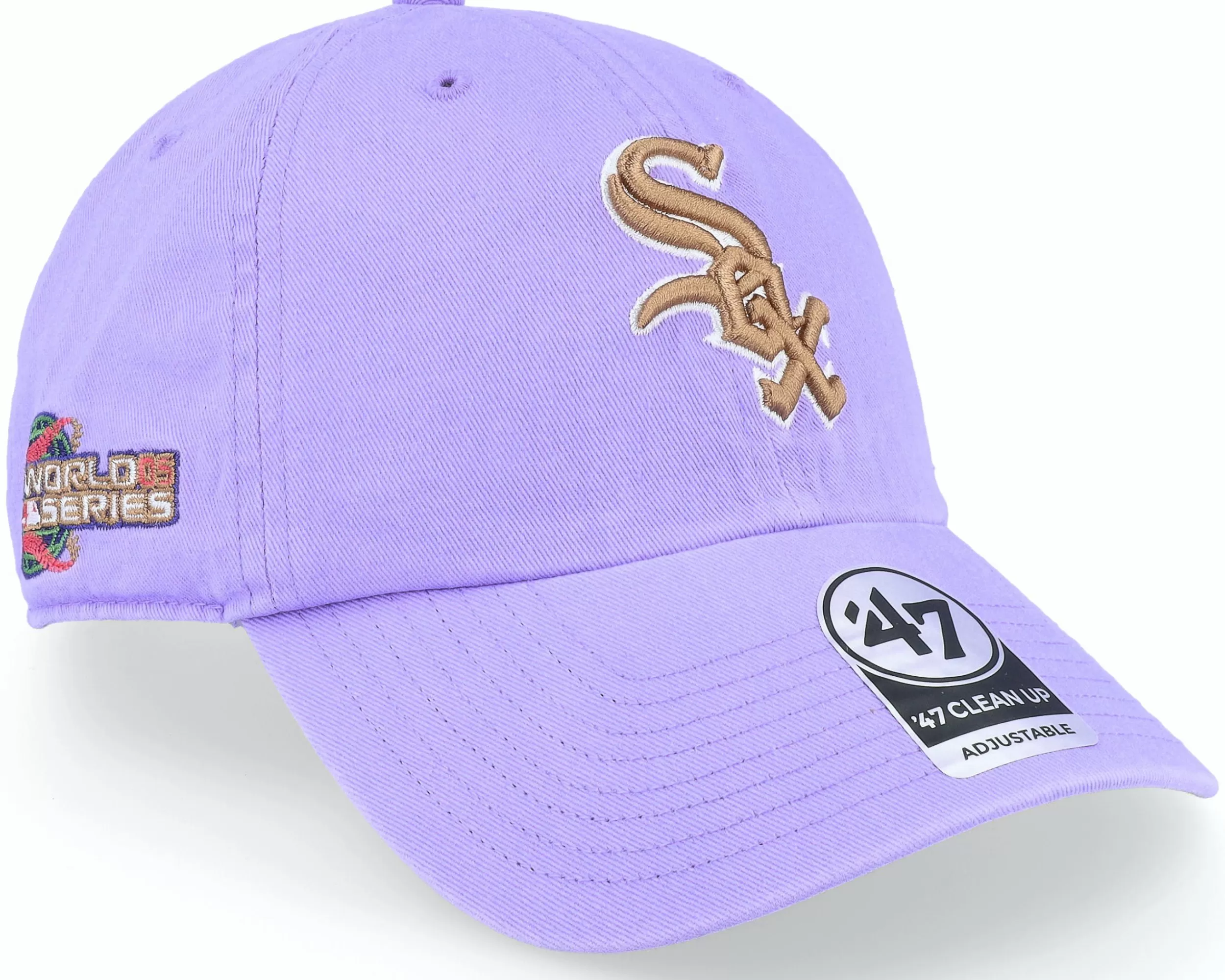47 Brand Chicago White Sox Mlb Double Under 47 Clean Up Lavendel Dad Cap - -Unisex Dad Cap