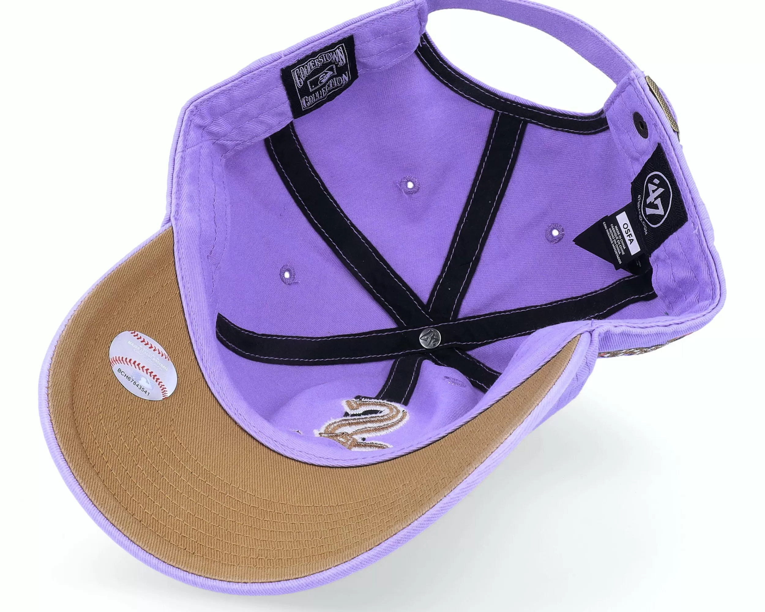 47 Brand Chicago White Sox Mlb Double Under 47 Clean Up Lavendel Dad Cap - -Unisex Dad Cap