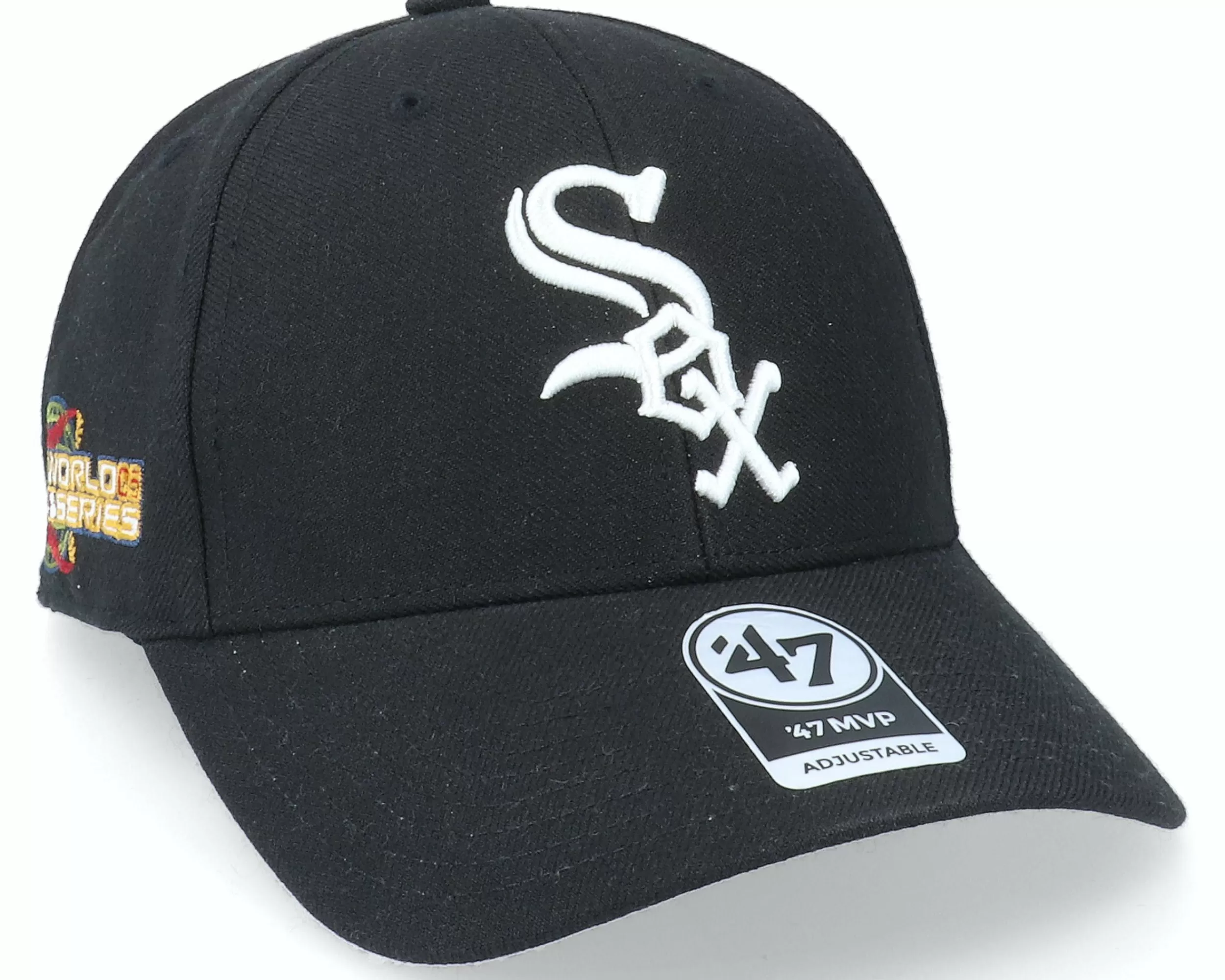 47 Brand Chicago White Sox Sure Shot Mvp Black Adjustable - -Unisex Adjustable