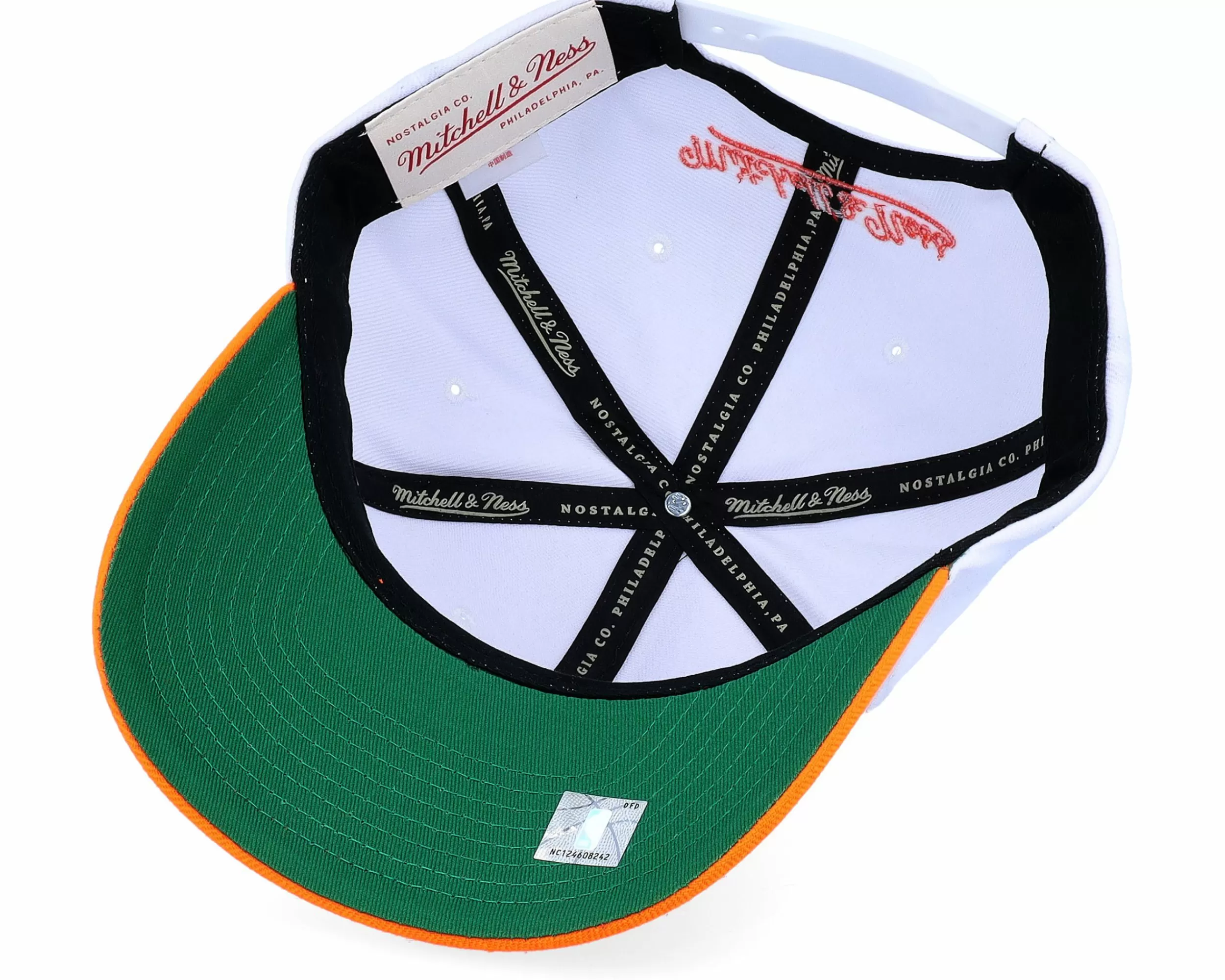 Mitchell & Ness Cleveland Cavaliers Team 2 Tone 2.0 Pro White Adjustable - -Unisex Adjustable