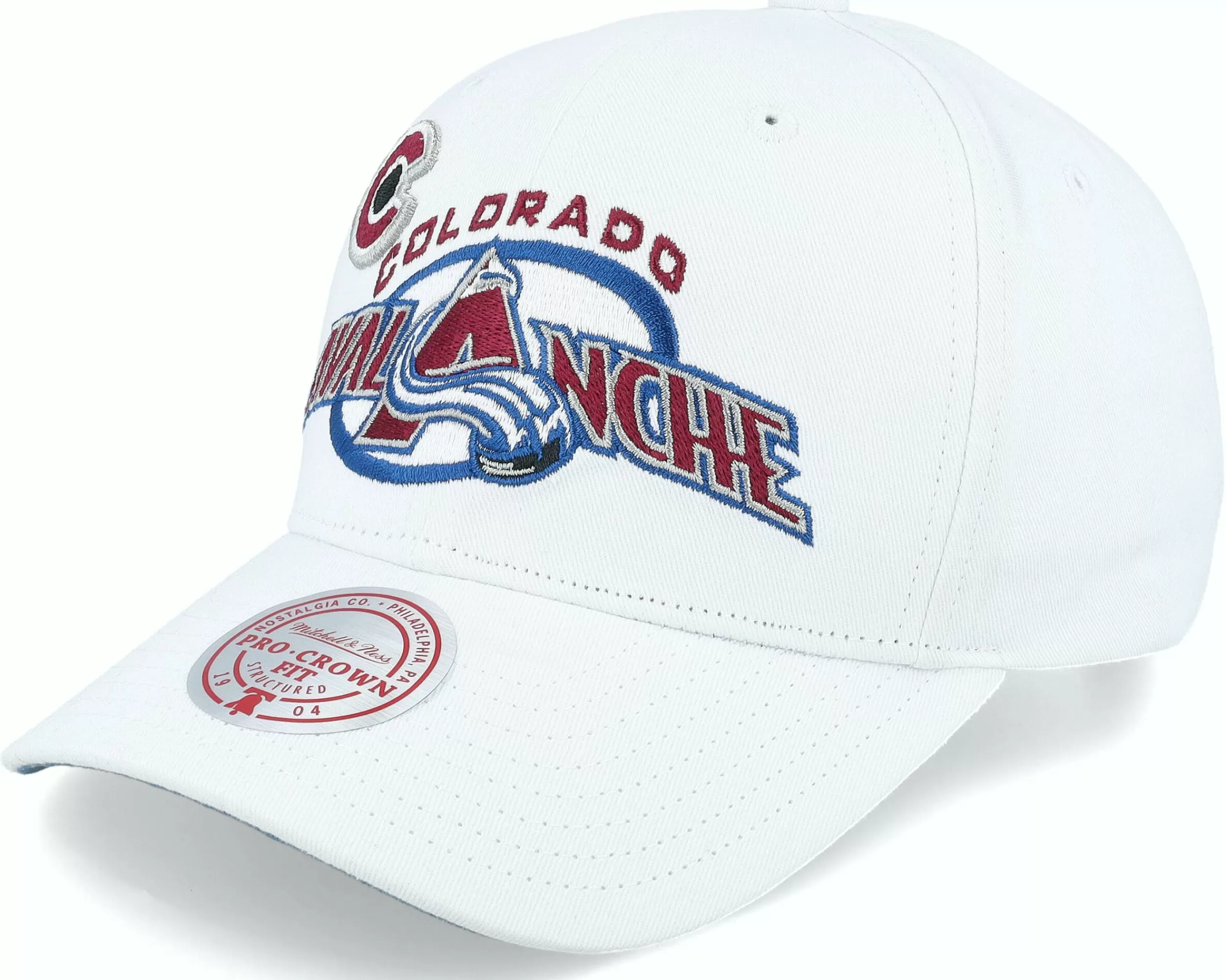 Mitchell & Ness Colorado Avalanche All In Pro White Adjustable - -Unisex Adjustable