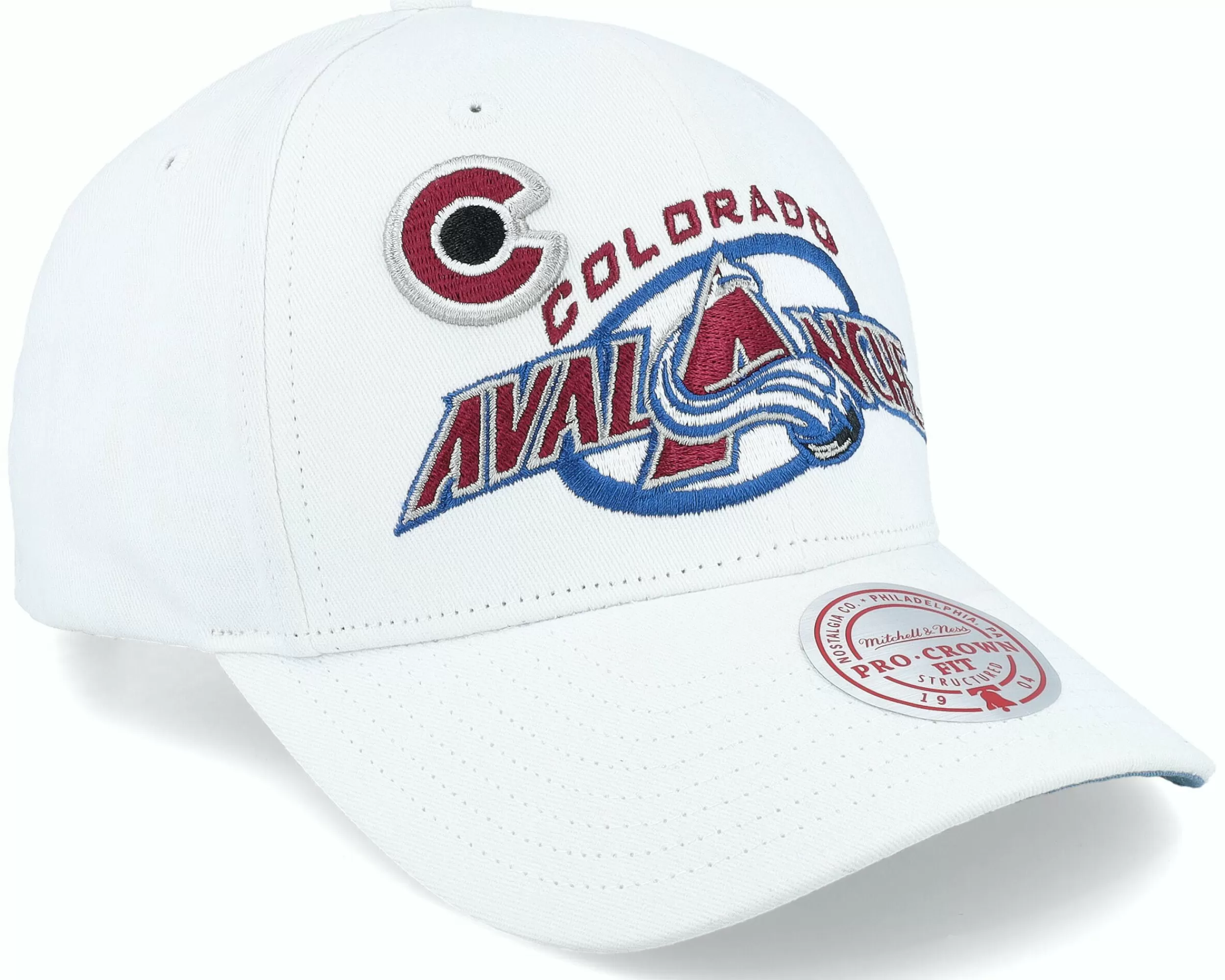 Mitchell & Ness Colorado Avalanche All In Pro White Adjustable - -Unisex Adjustable