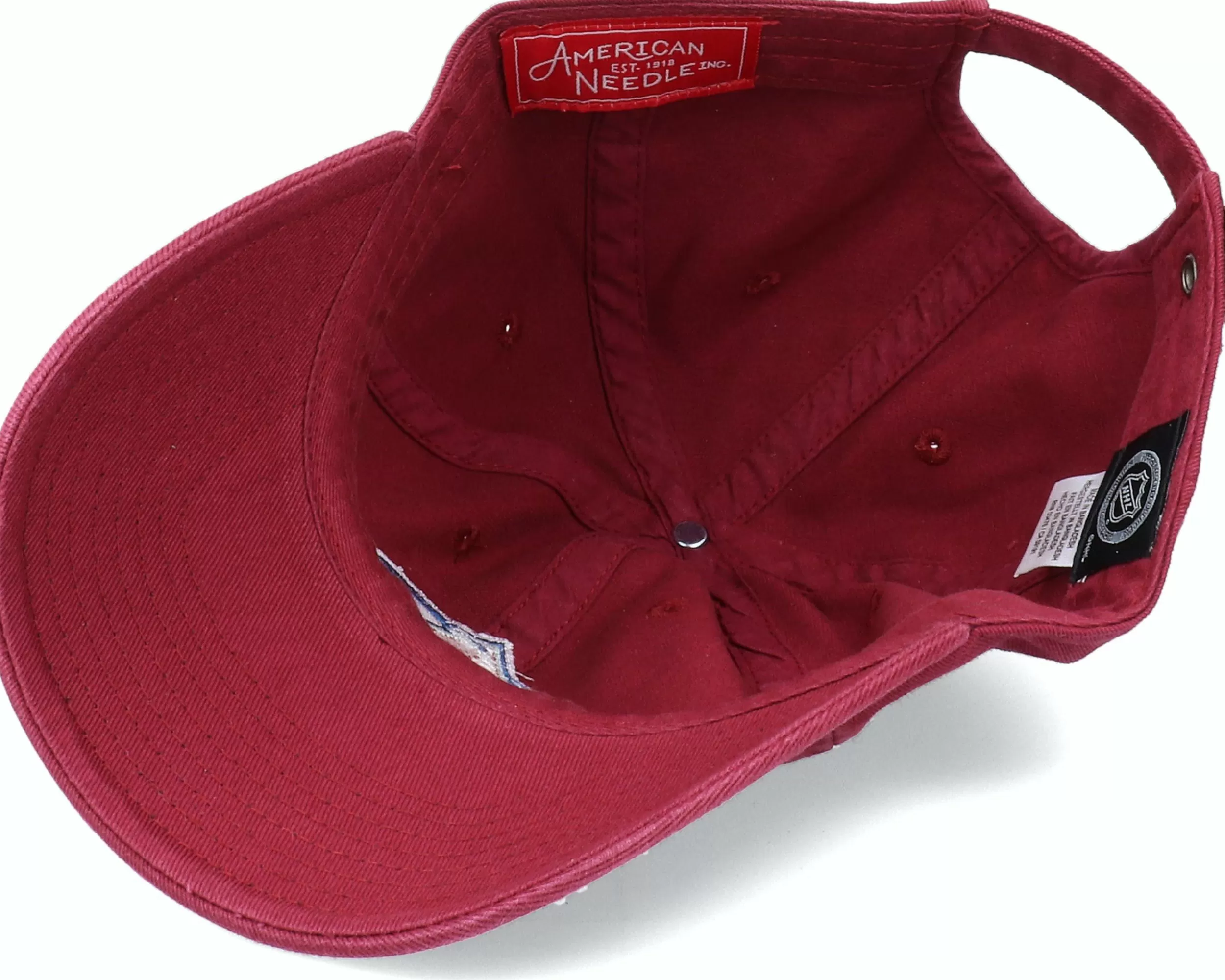 American Needle Colorado Avalanche Blue Line Maroon Dad Cap - -Unisex Dad Cap