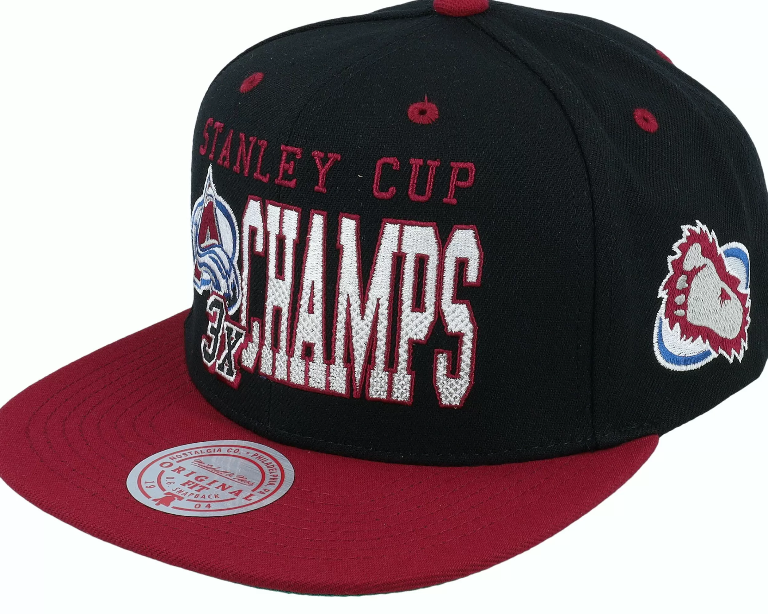Mitchell & Ness Colorado Avalanche Xl Champ Black Snapback - -Unisex Snapback