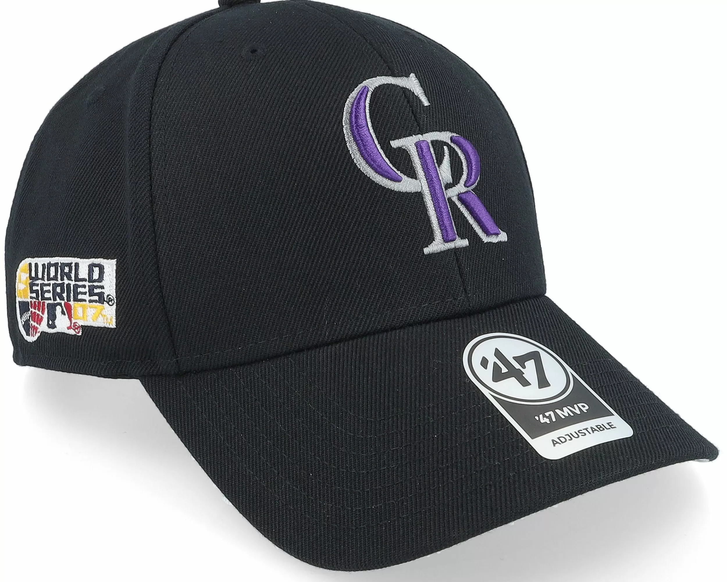 47 Brand Colorado Rockies Sure Shot Mvp Black Adjustable - -Unisex Adjustable