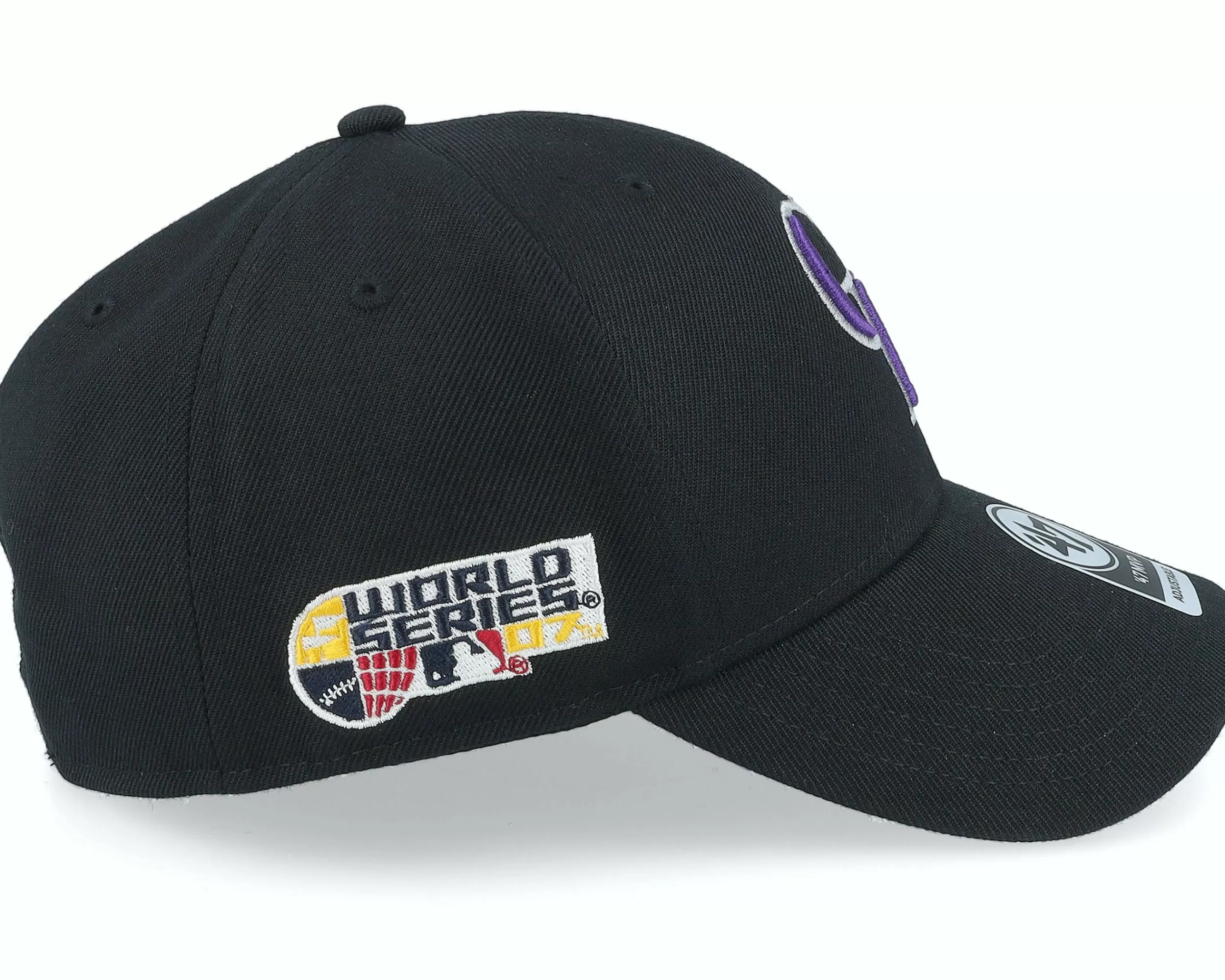 47 Brand Colorado Rockies Sure Shot Mvp Black Adjustable - -Unisex Adjustable