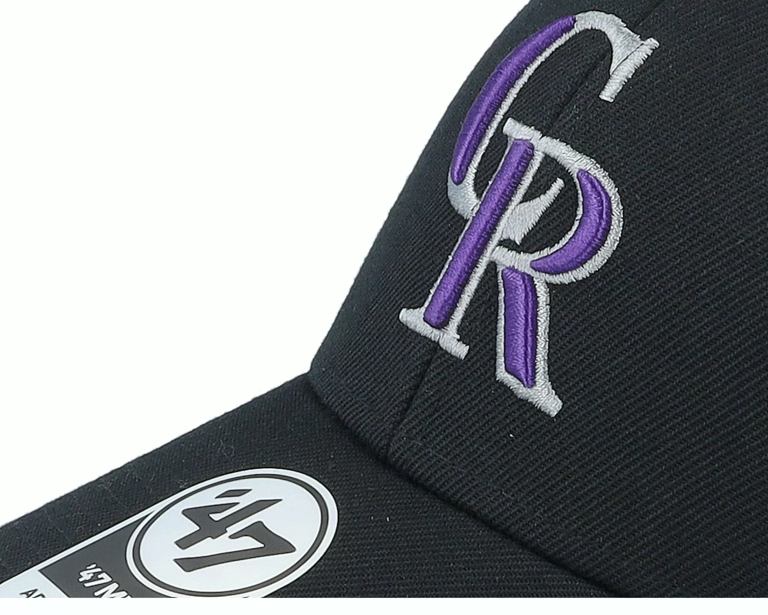 47 Brand Colorado Rockies Sure Shot Mvp Black Adjustable - -Unisex Adjustable