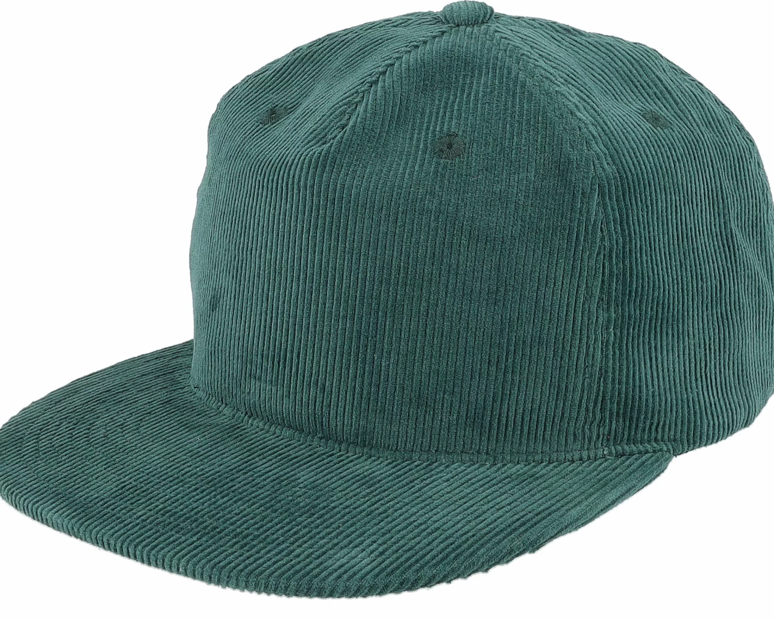 Equip Cord Dark Green 5-Panel Halfmoon Snapback - -Unisex Snapback