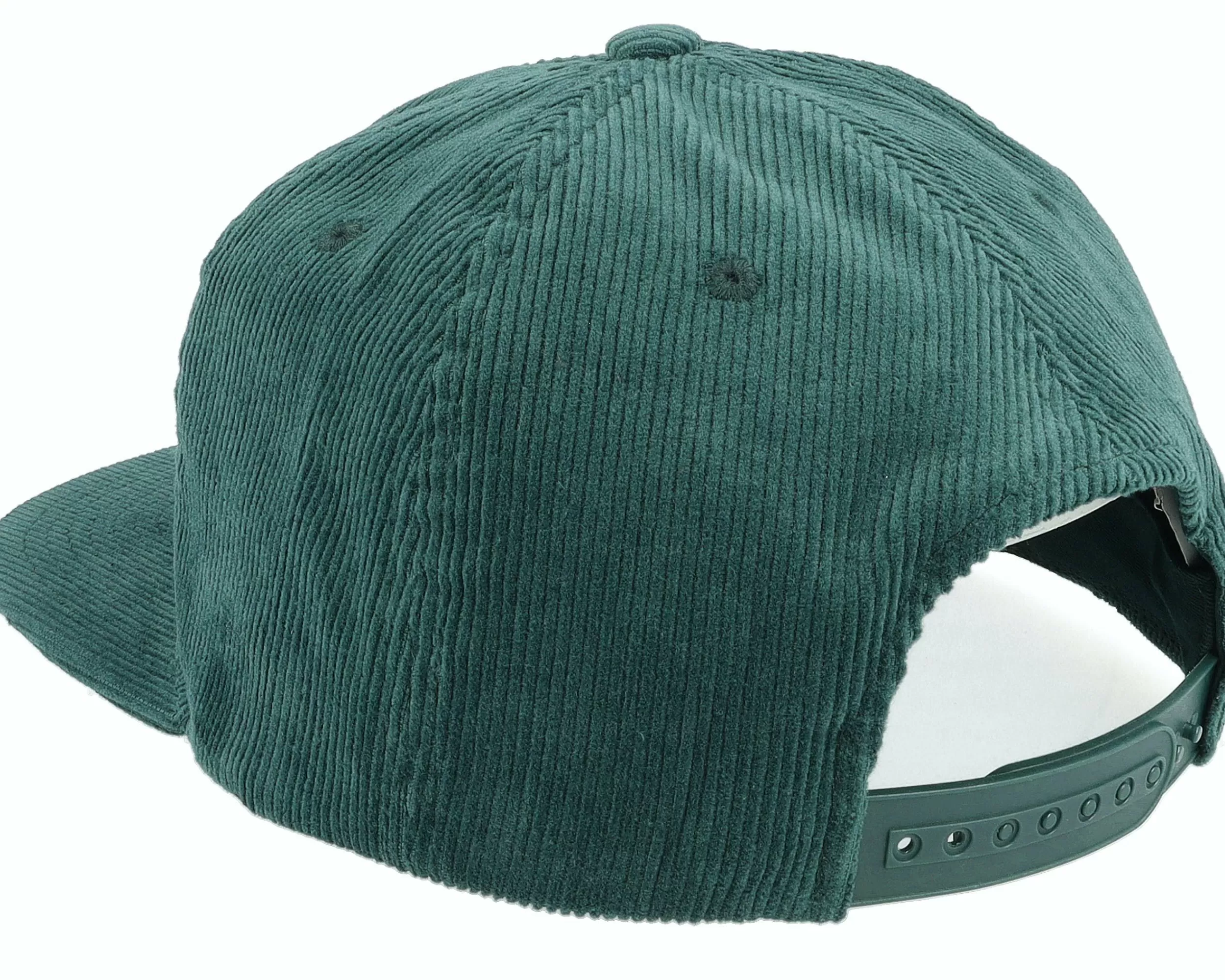 Equip Cord Dark Green 5-Panel Halfmoon Snapback - -Unisex Snapback