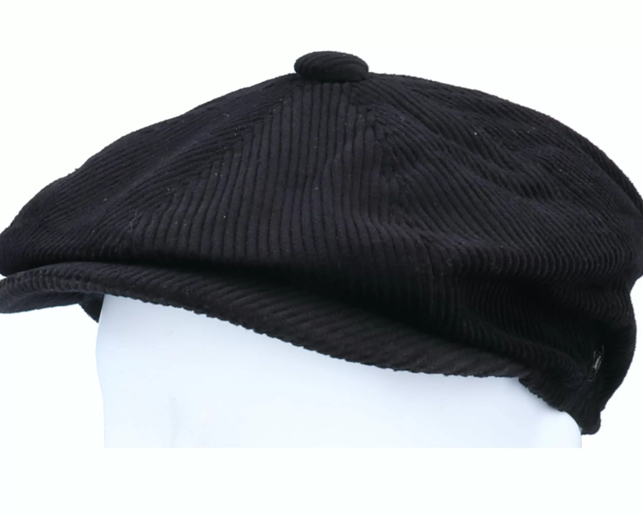 Jaxon & James Corduroy Newsboy Cap Black Flat Cap - -Unisex Flat Caps