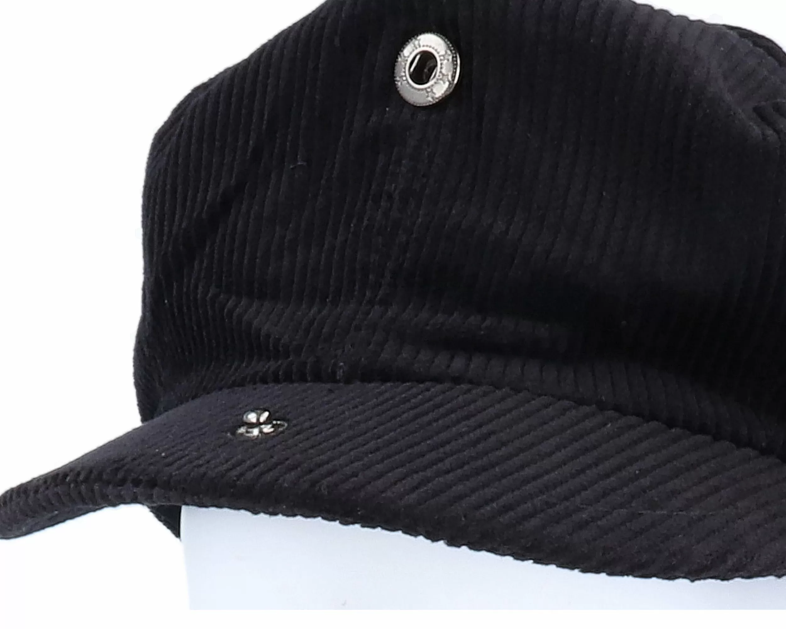 Jaxon & James Corduroy Newsboy Cap Black Flat Cap - -Unisex Flat Caps