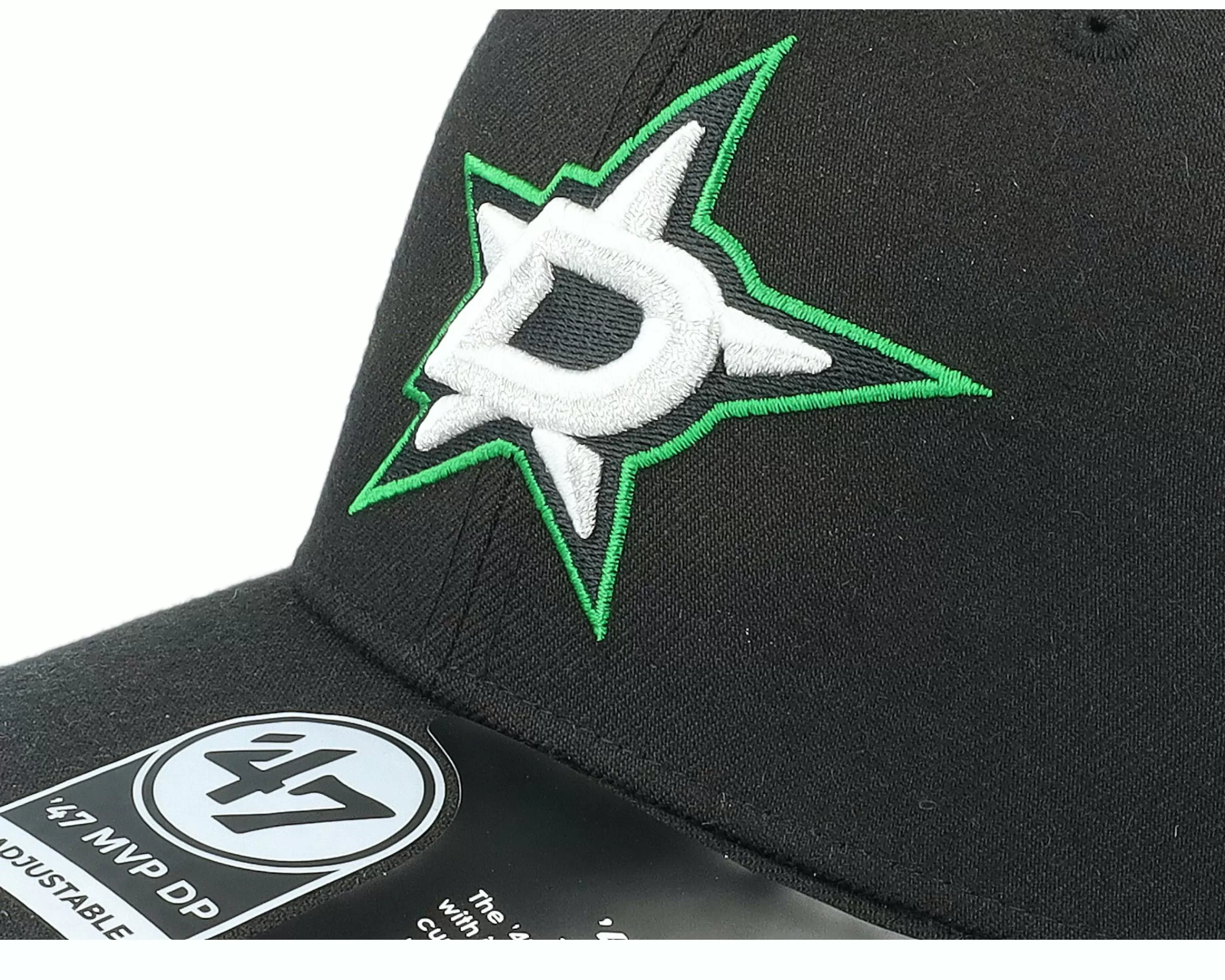 47 Brand Dallas Stars Nhl Cold Zone Mvp Dp Black Adjustable - -Unisex Adjustable