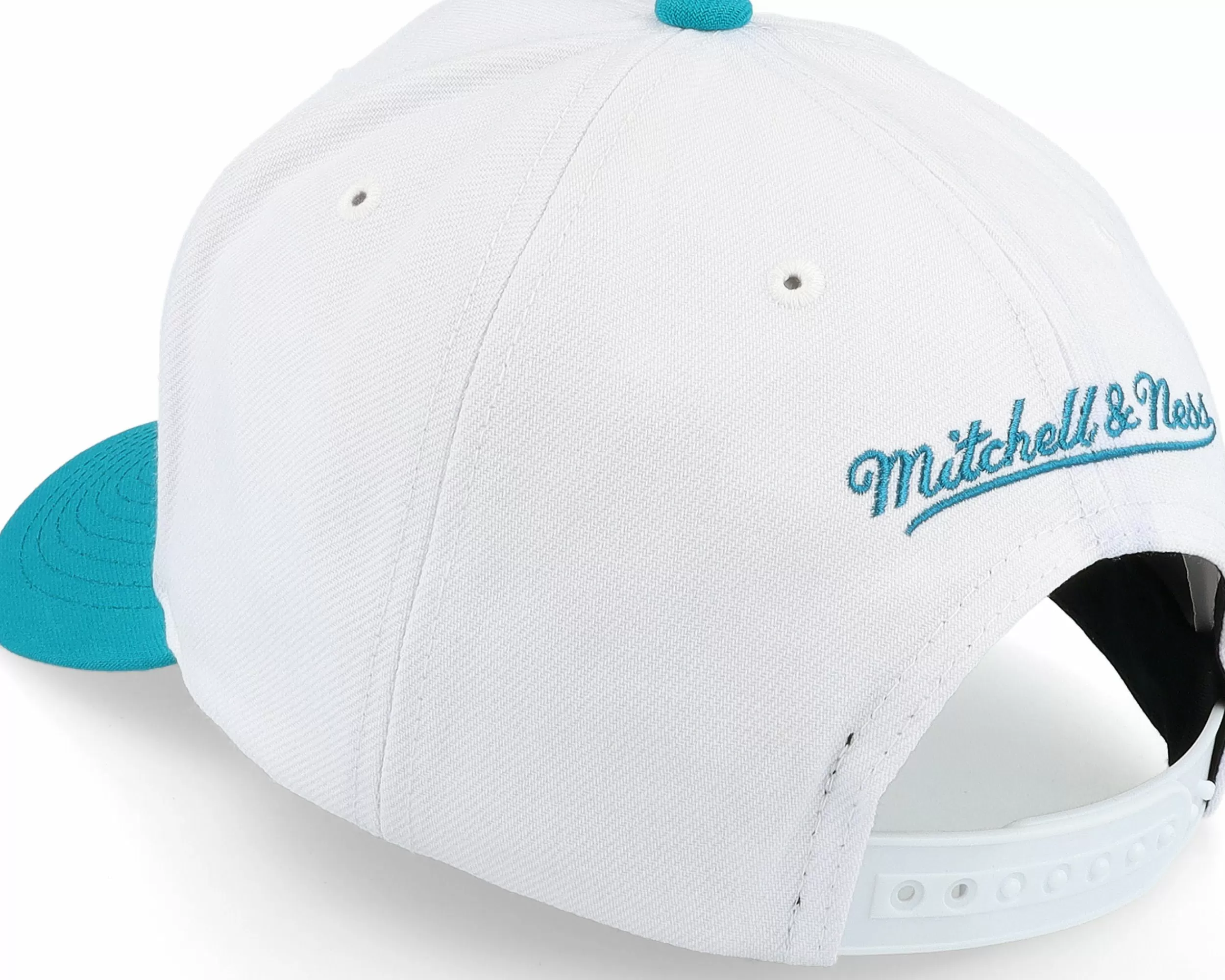 Mitchell & Ness Detroit Pistons Team 2 Tone 2.0 Pro White/Teal Adjustable - -Unisex Adjustable
