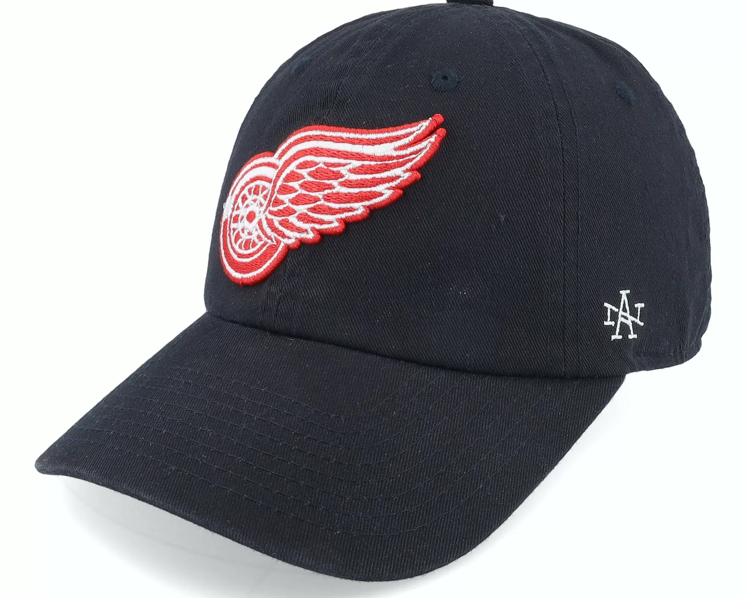 American Needle Detroit Red Wings Blue Line Black Dad Cap - -Unisex Dad Cap
