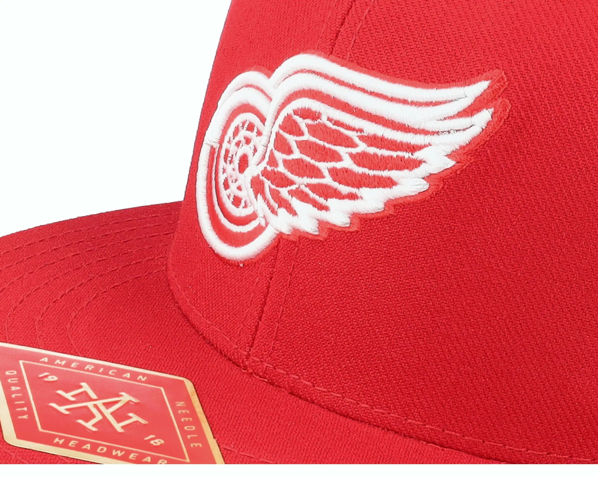 American Needle Detroit Red Wings Deep Dish Fitted Red Fitted - -Unisex Fitted