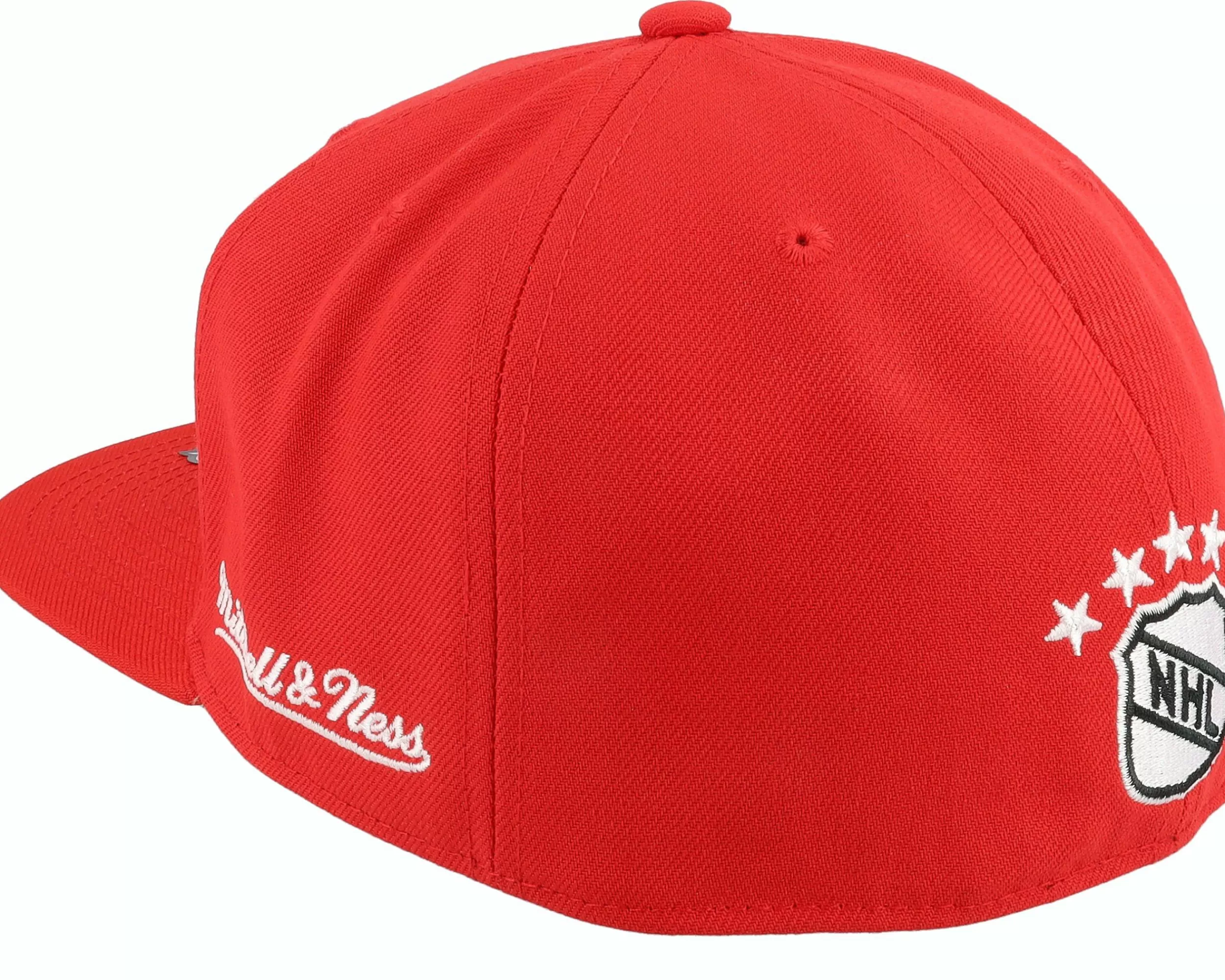 Mitchell & Ness Detroit Red Wings Vintage Red Fitted - -Unisex Fitted