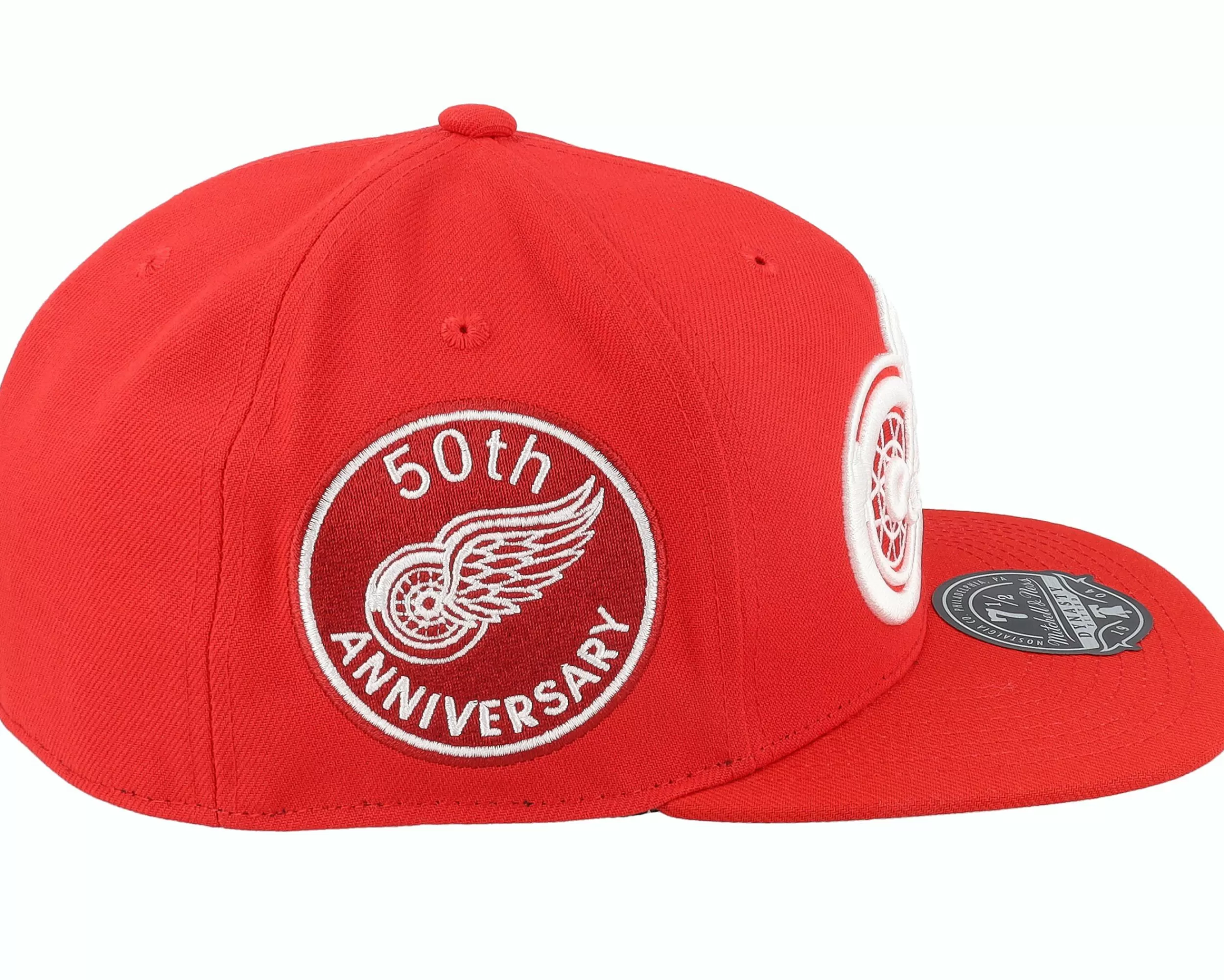 Mitchell & Ness Detroit Red Wings Vintage Red Fitted - -Unisex Fitted