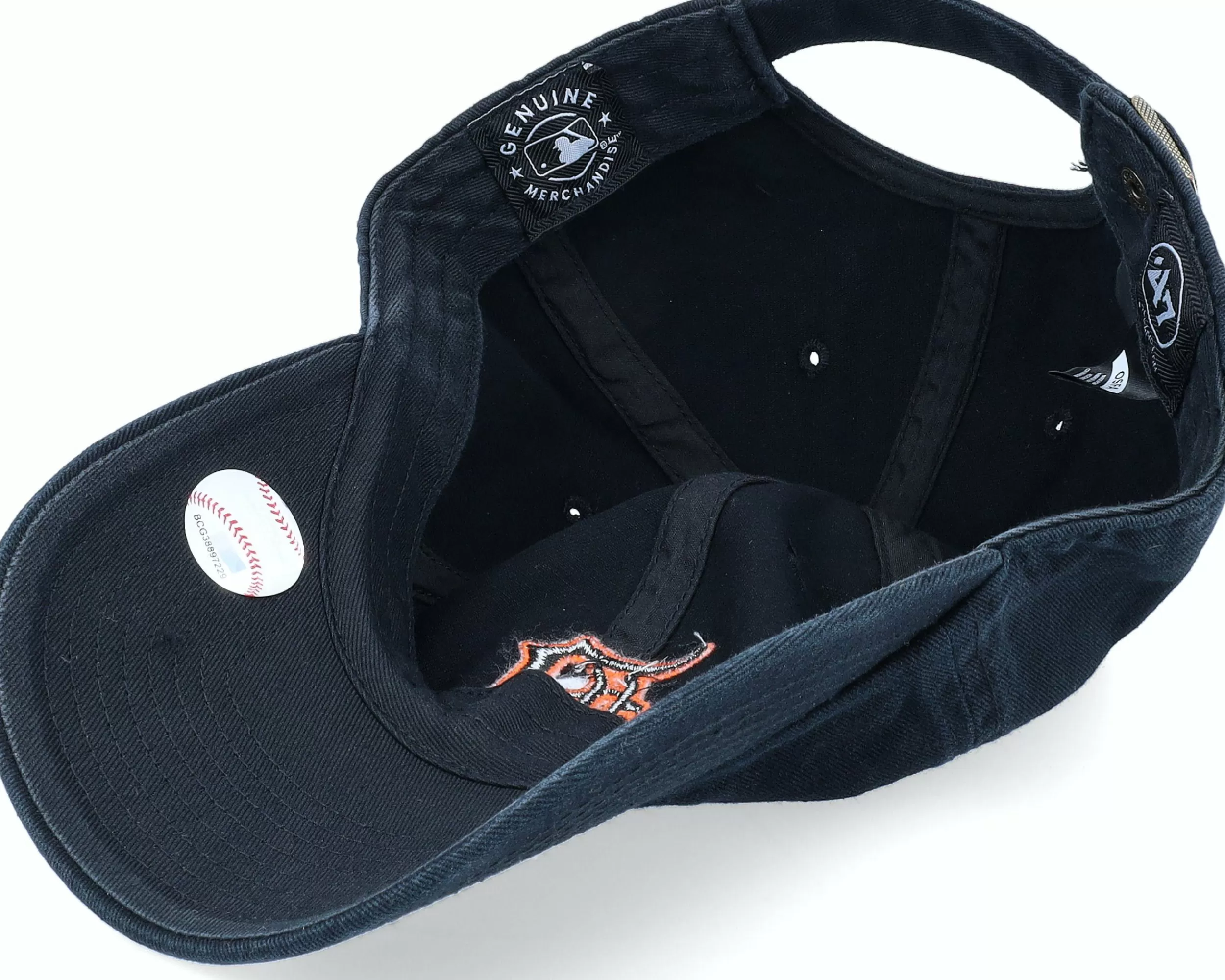 47 Brand Detroit Tigers Clean Up Black Dad Cap - -Unisex Dad Cap