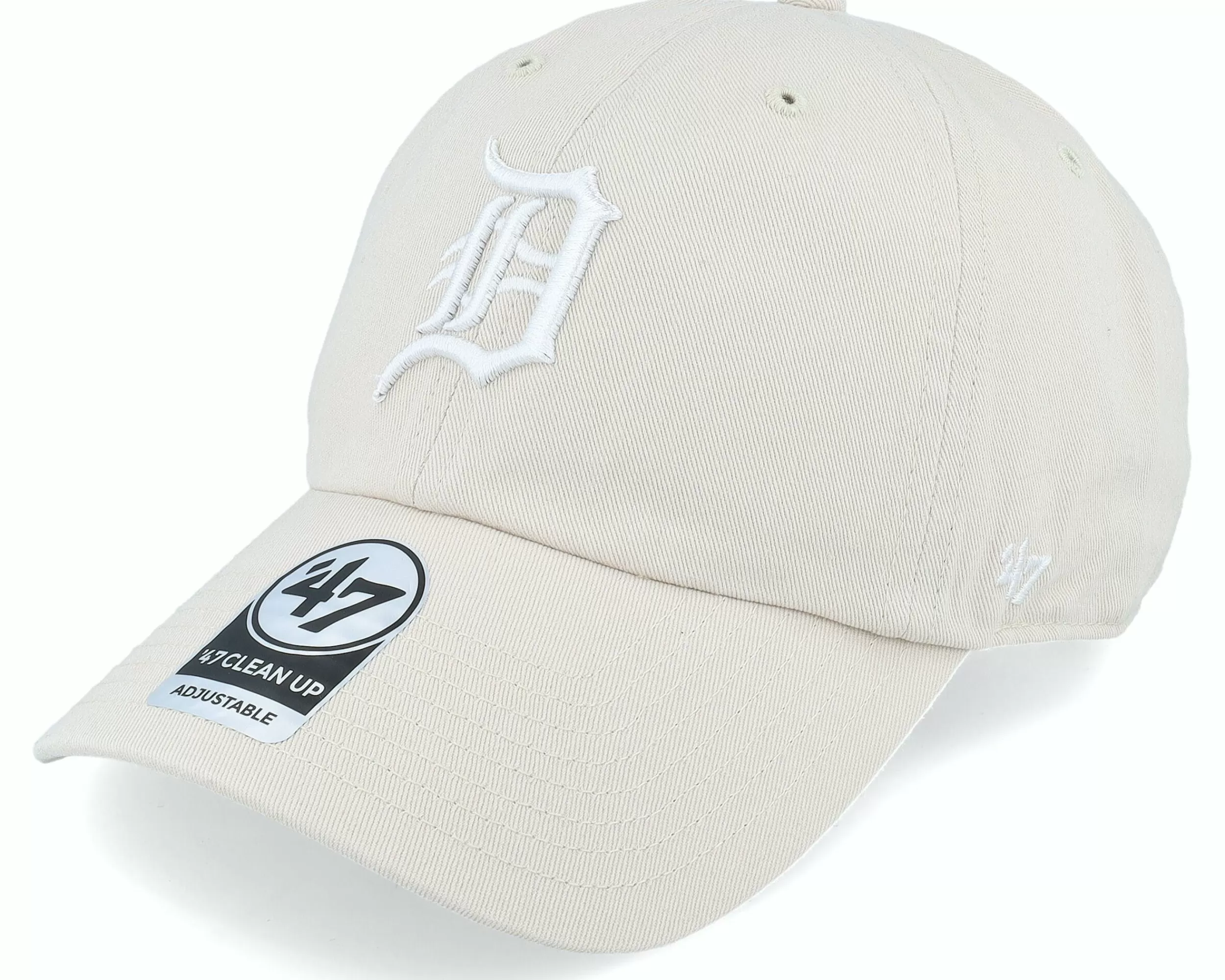 47 Brand Detroit Tigers Clean Up Bone Dad Cap - -Unisex Dad Cap