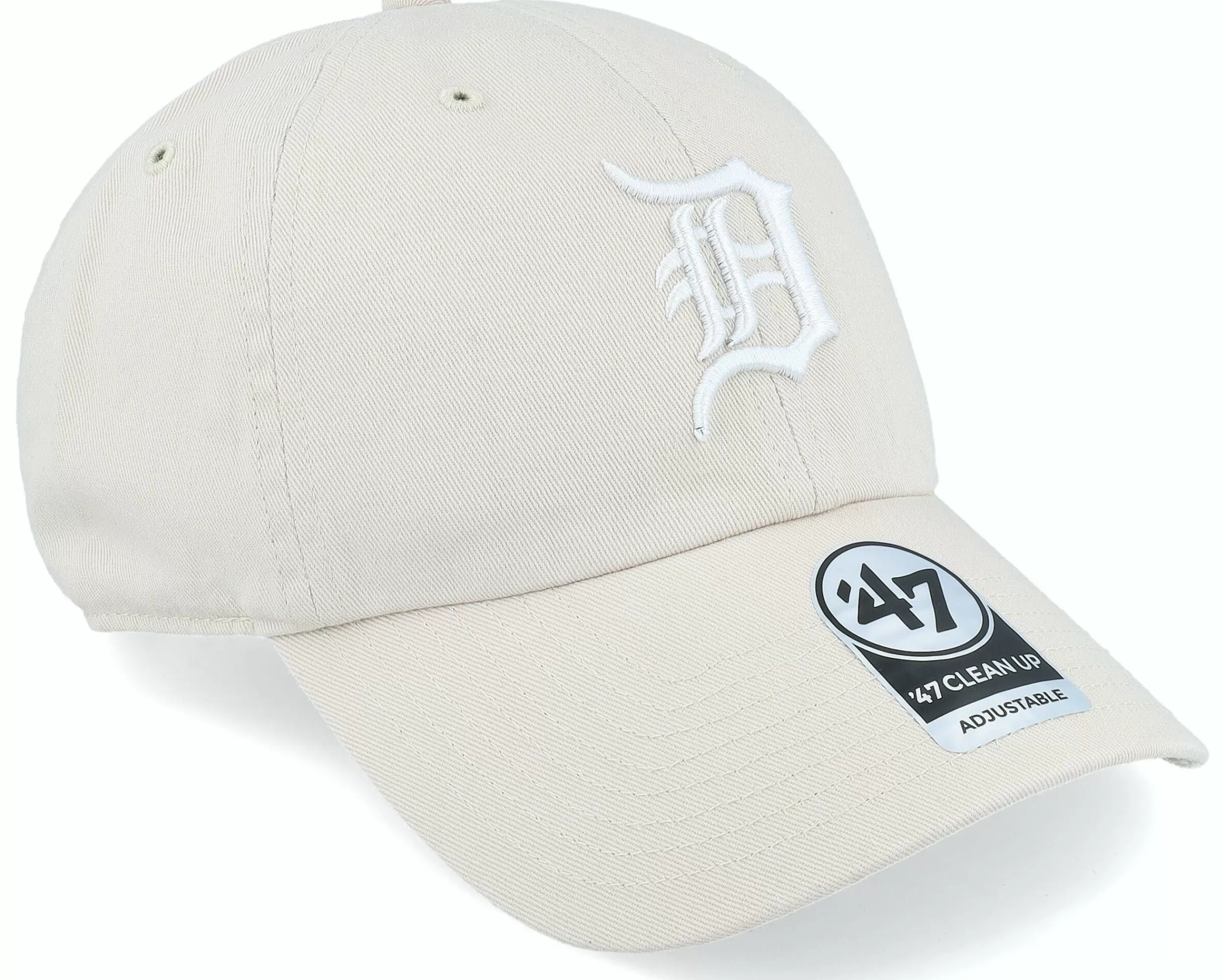 47 Brand Detroit Tigers Clean Up Bone Dad Cap - -Unisex Dad Cap