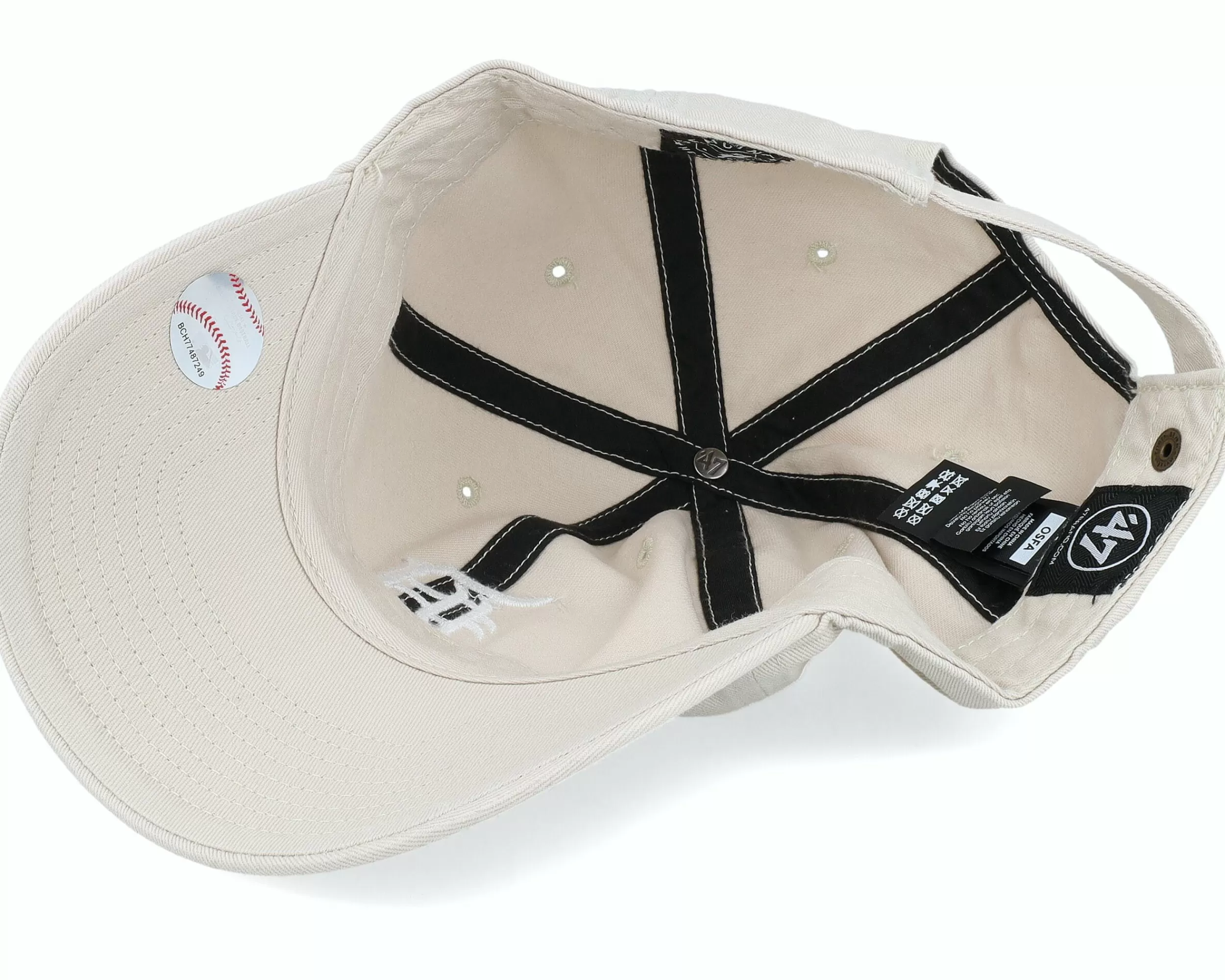 47 Brand Detroit Tigers Clean Up Bone Dad Cap - -Unisex Dad Cap