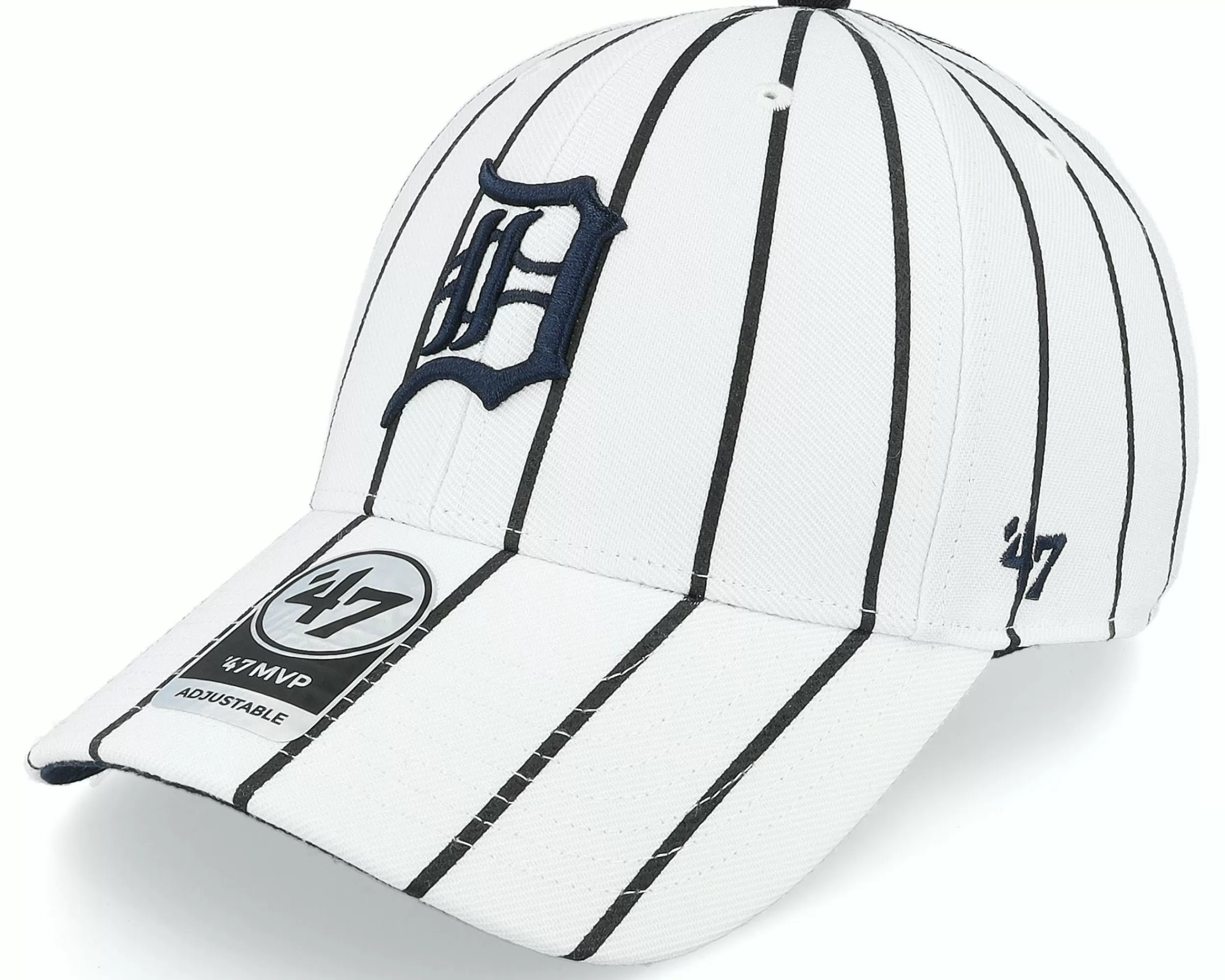 47 Brand Detroit Tigers Mlb Bird Cage Mvp White Adjustable - -Unisex Adjustable