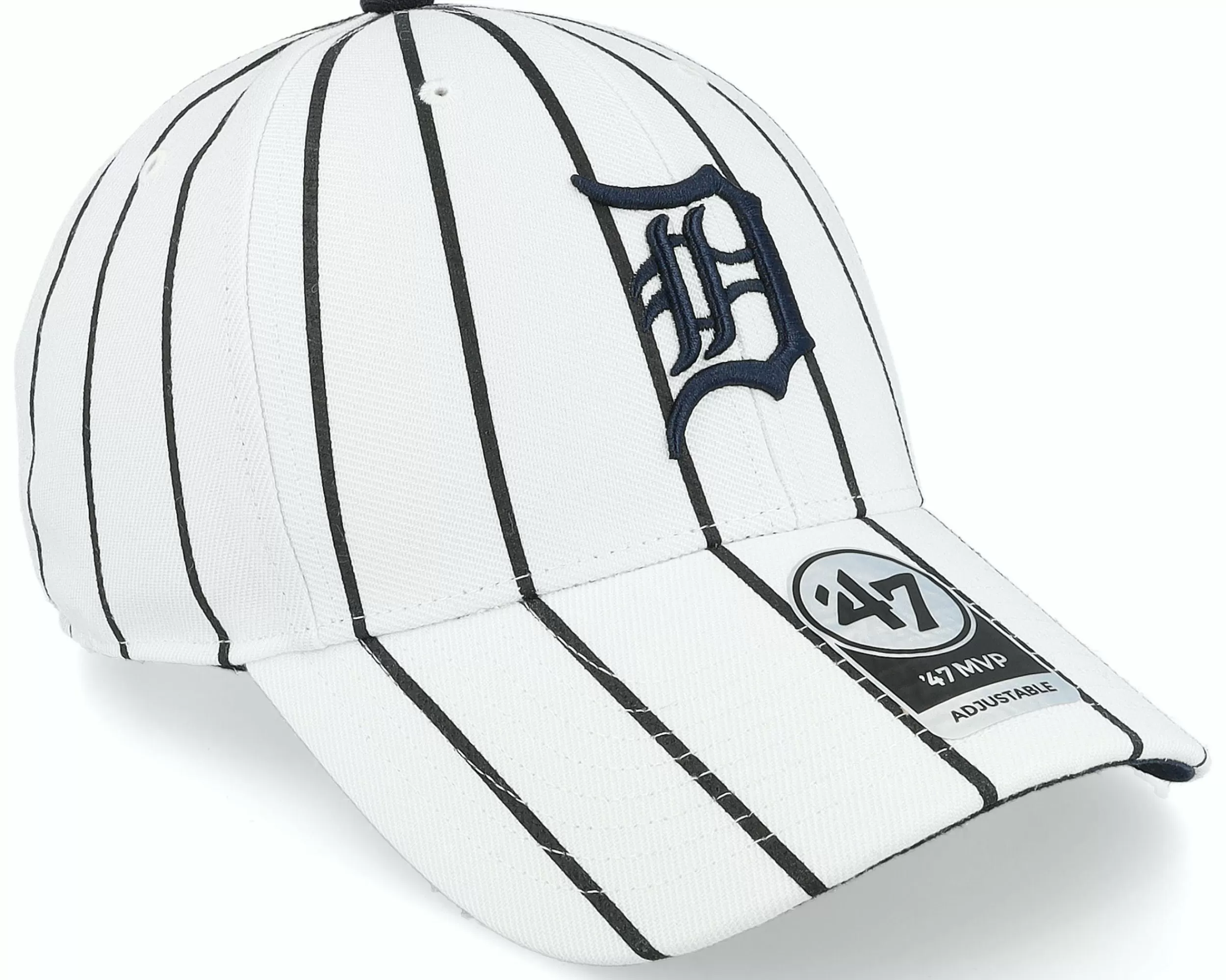 47 Brand Detroit Tigers Mlb Bird Cage Mvp White Adjustable - -Unisex Adjustable