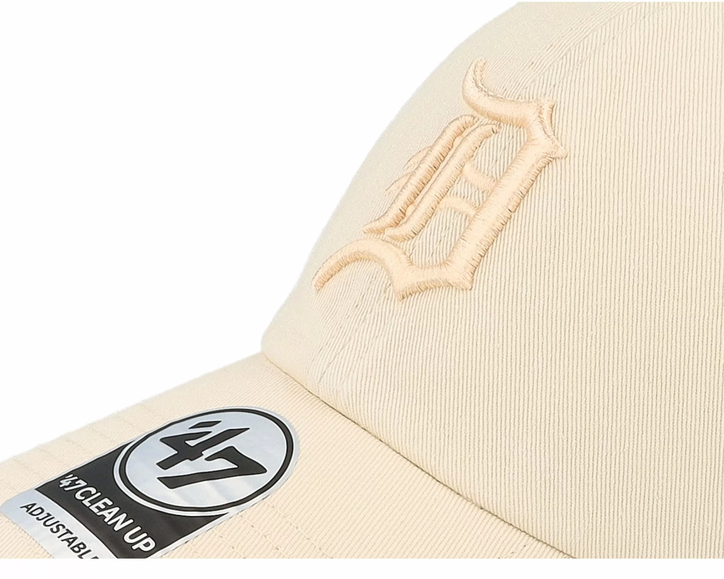 47 Brand Detroit Tigers Mlb Clean Up Natural Dad Cap - -Unisex Dad Cap