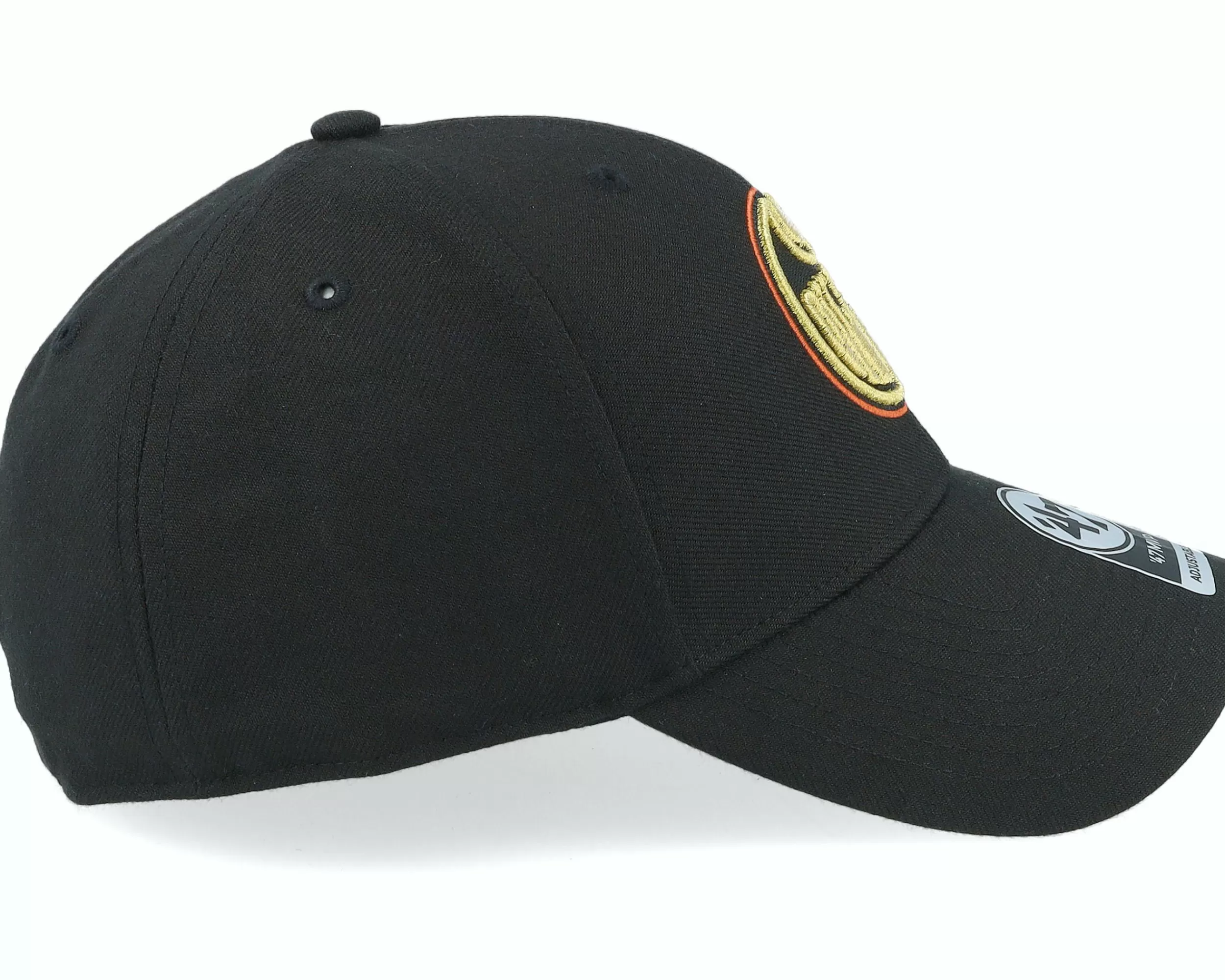 47 Brand Edmonton Oilers Color Pop Metallic Mvp Black Adjustable - -Unisex Adjustable