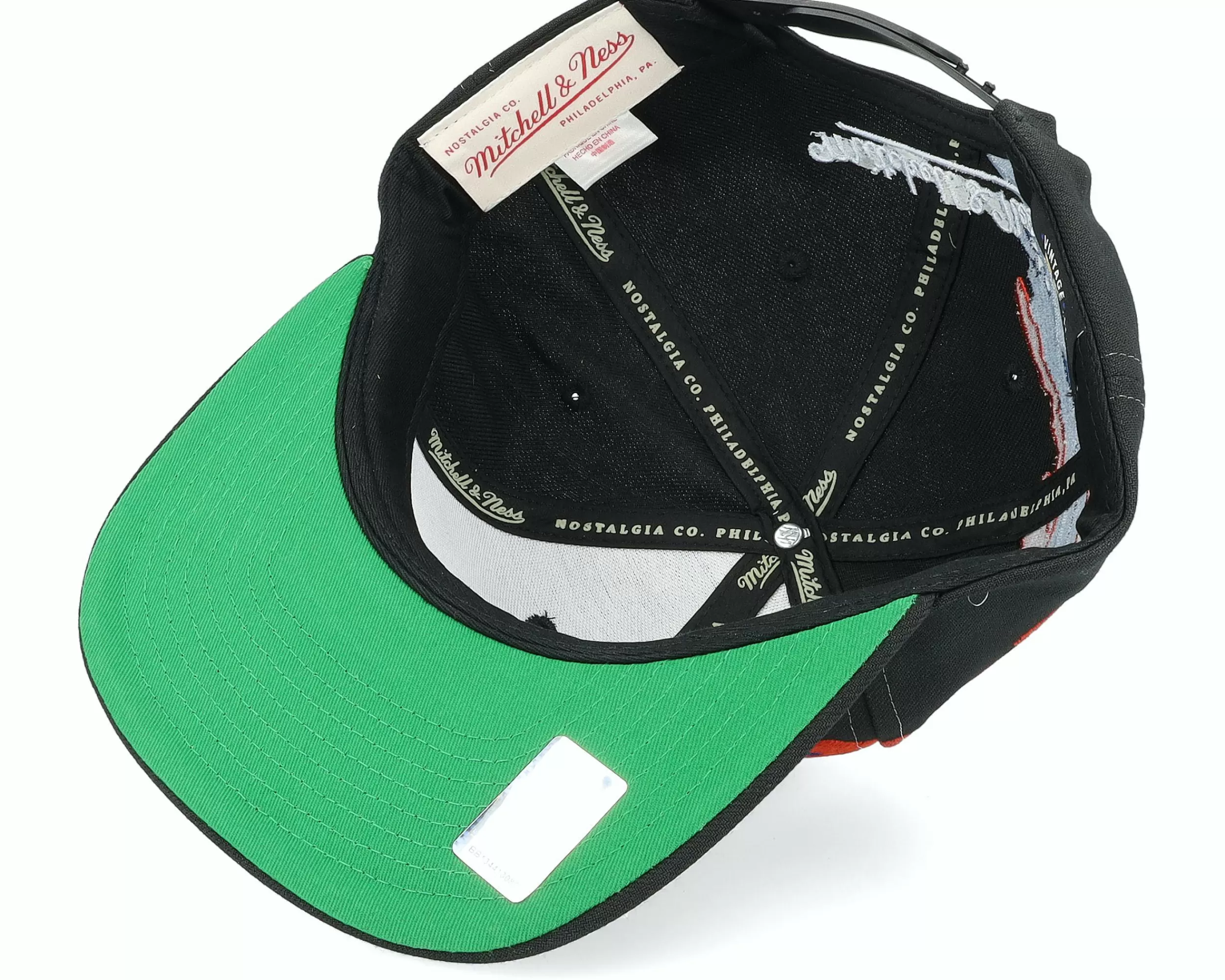 Mitchell & Ness Edmonton Oilers Vintage Paintbrush Black Snapback - -Unisex Snapback