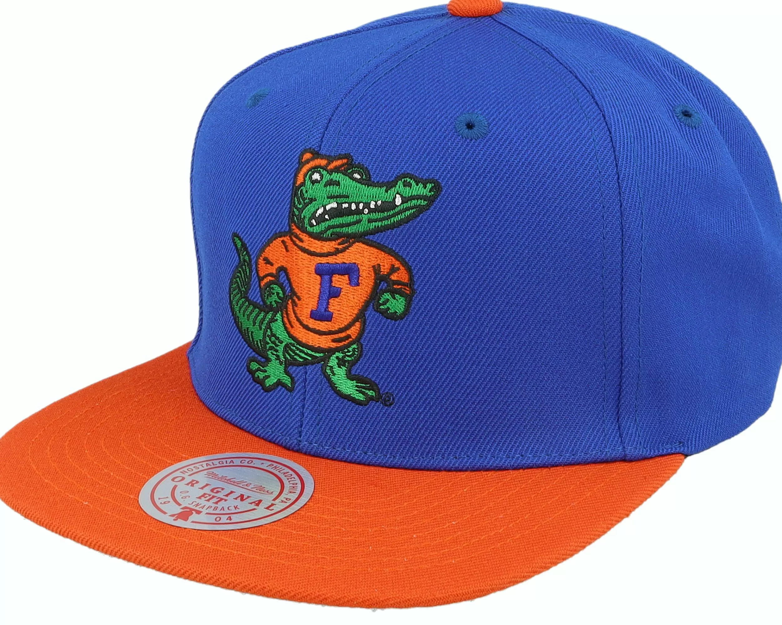 Mitchell & Ness Florida Gators Team 2 Tone 2.0 Green/Orange Snapback - -Unisex Snapback
