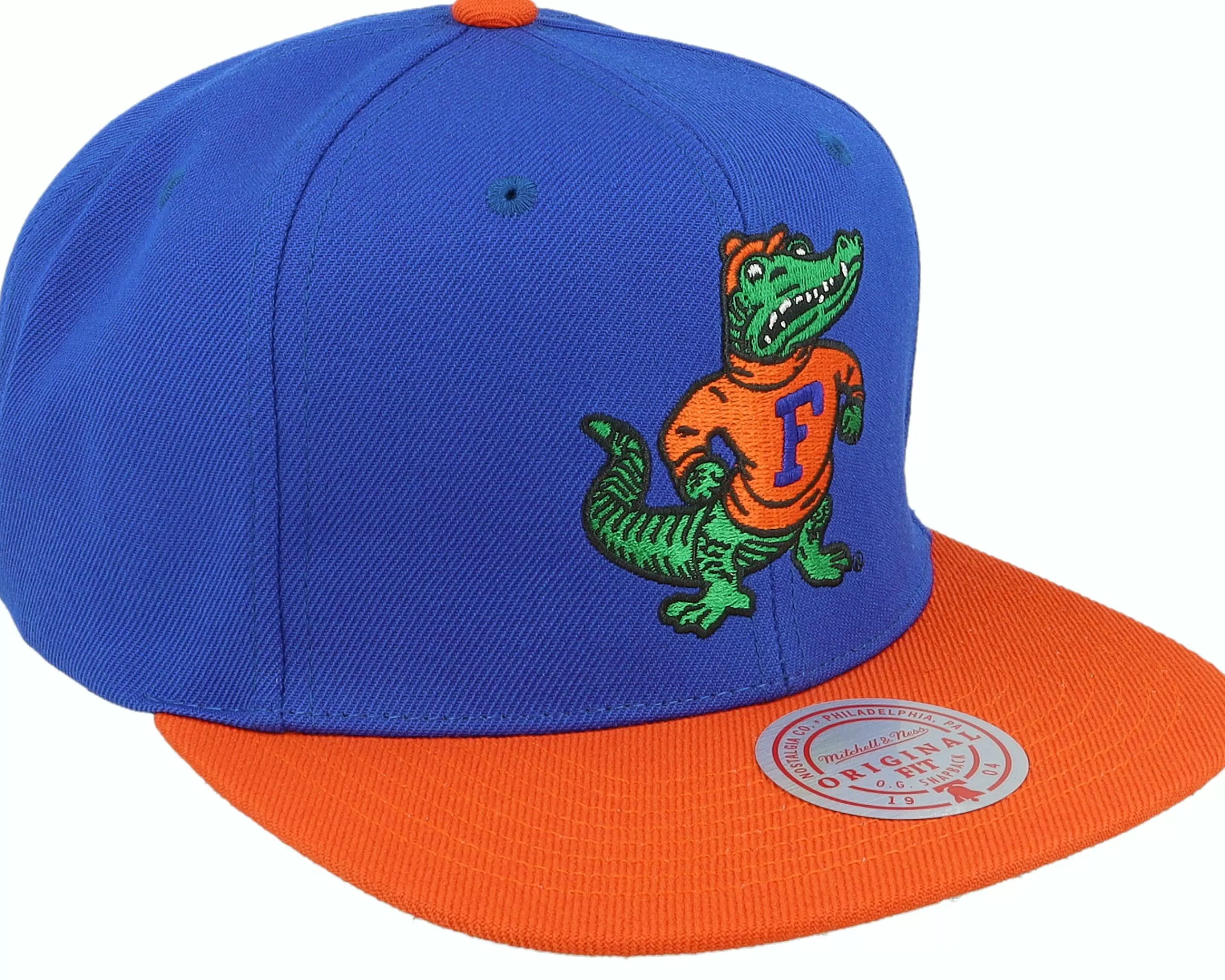 Mitchell & Ness Florida Gators Team 2 Tone 2.0 Green/Orange Snapback - -Unisex Snapback