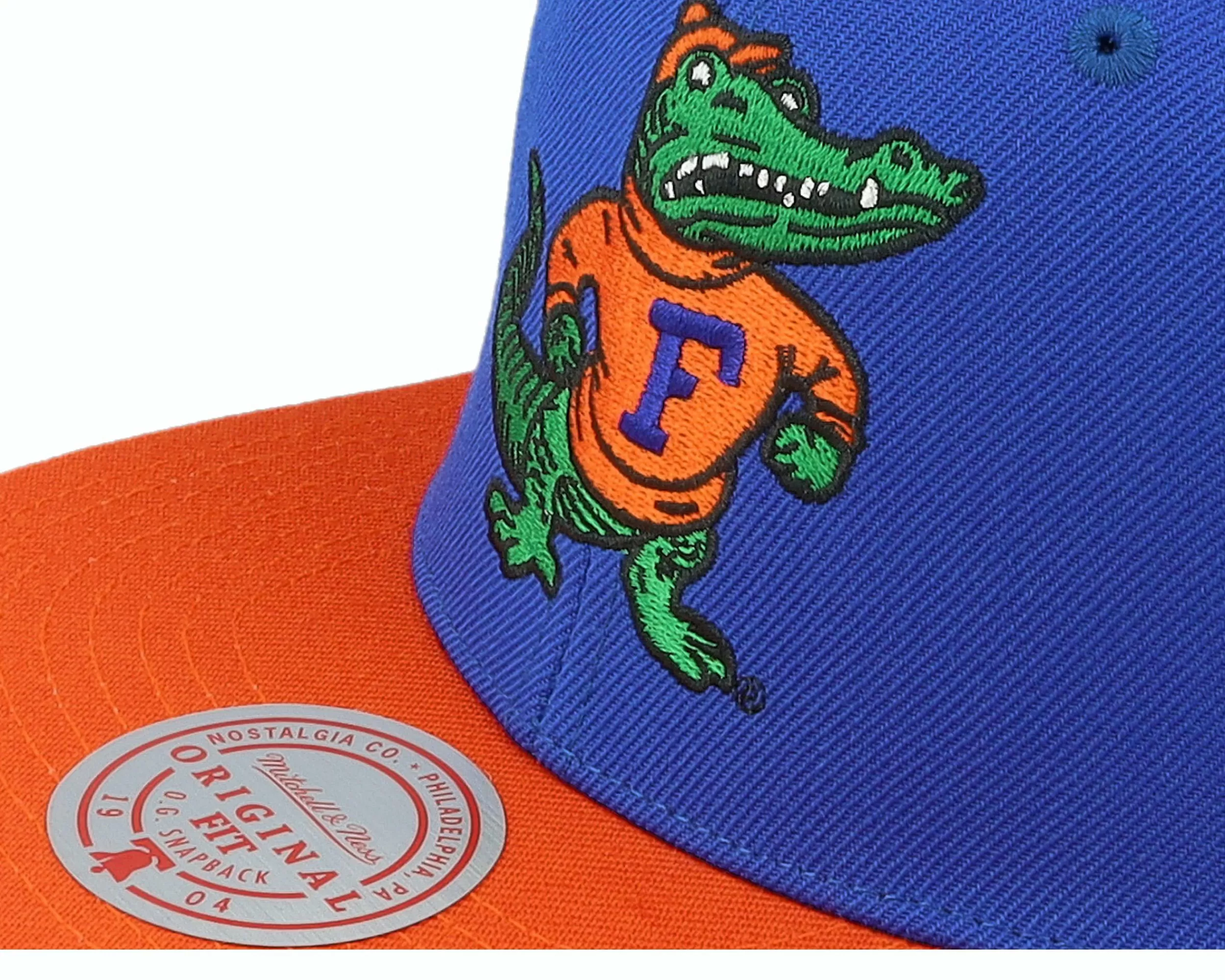Mitchell & Ness Florida Gators Team 2 Tone 2.0 Green/Orange Snapback - -Unisex Snapback