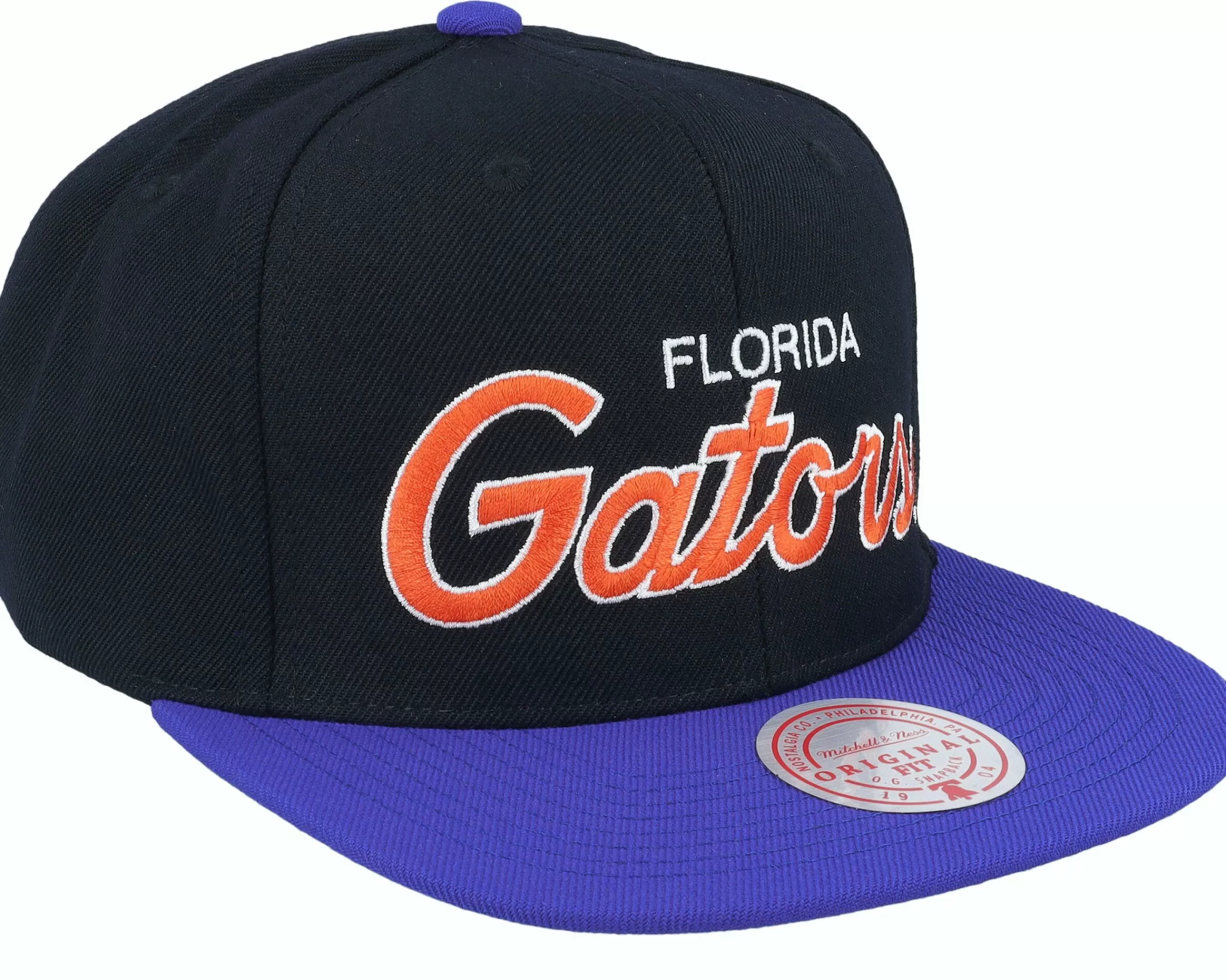 Mitchell & Ness Florida Gators Team Script 2.0 Black/Royal Snapback - -Unisex Snapback