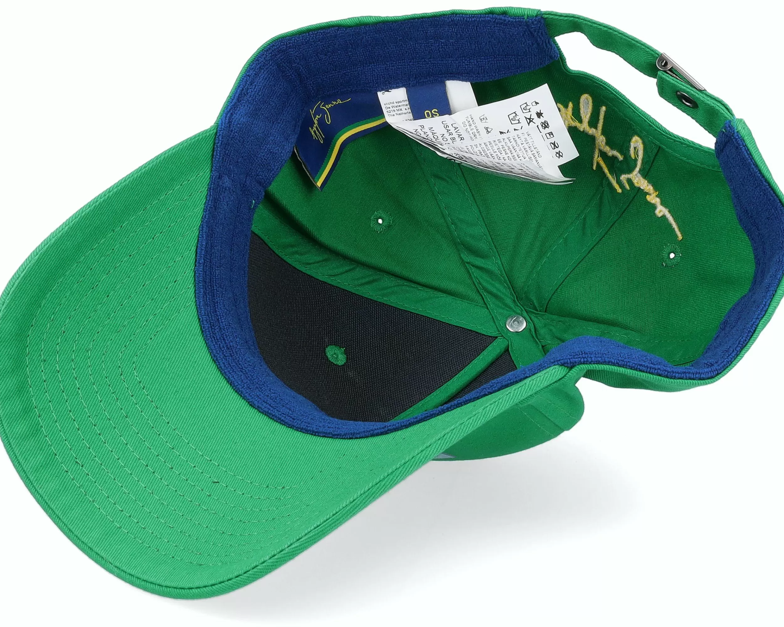 Ayrton Senna Formula One Branded Logo Green/Blue Adjustable - -Unisex Adjustable