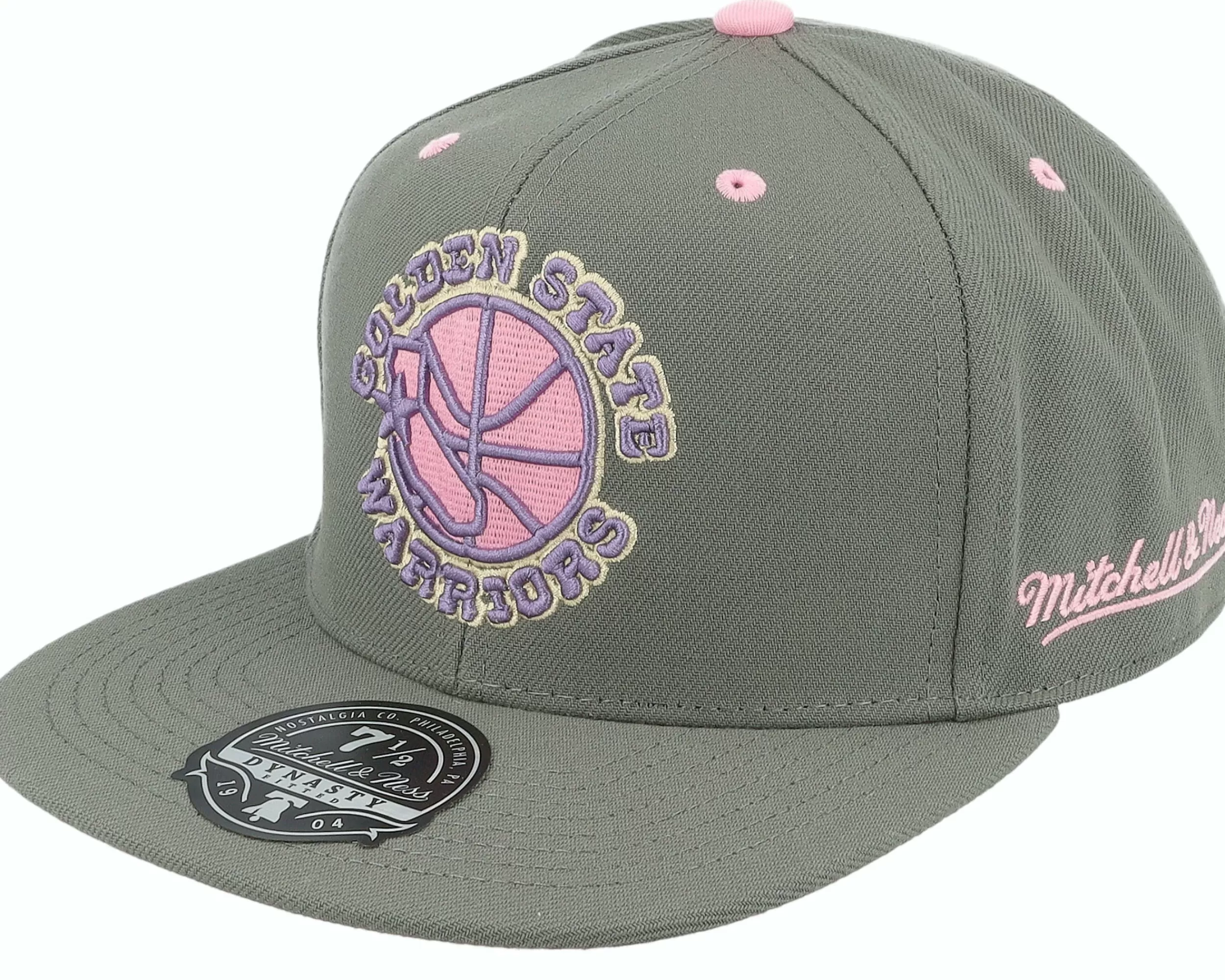 Mitchell & Ness Golden State Warriors Lavender Dreams Hwc Grey Fitted - -Unisex Fitted