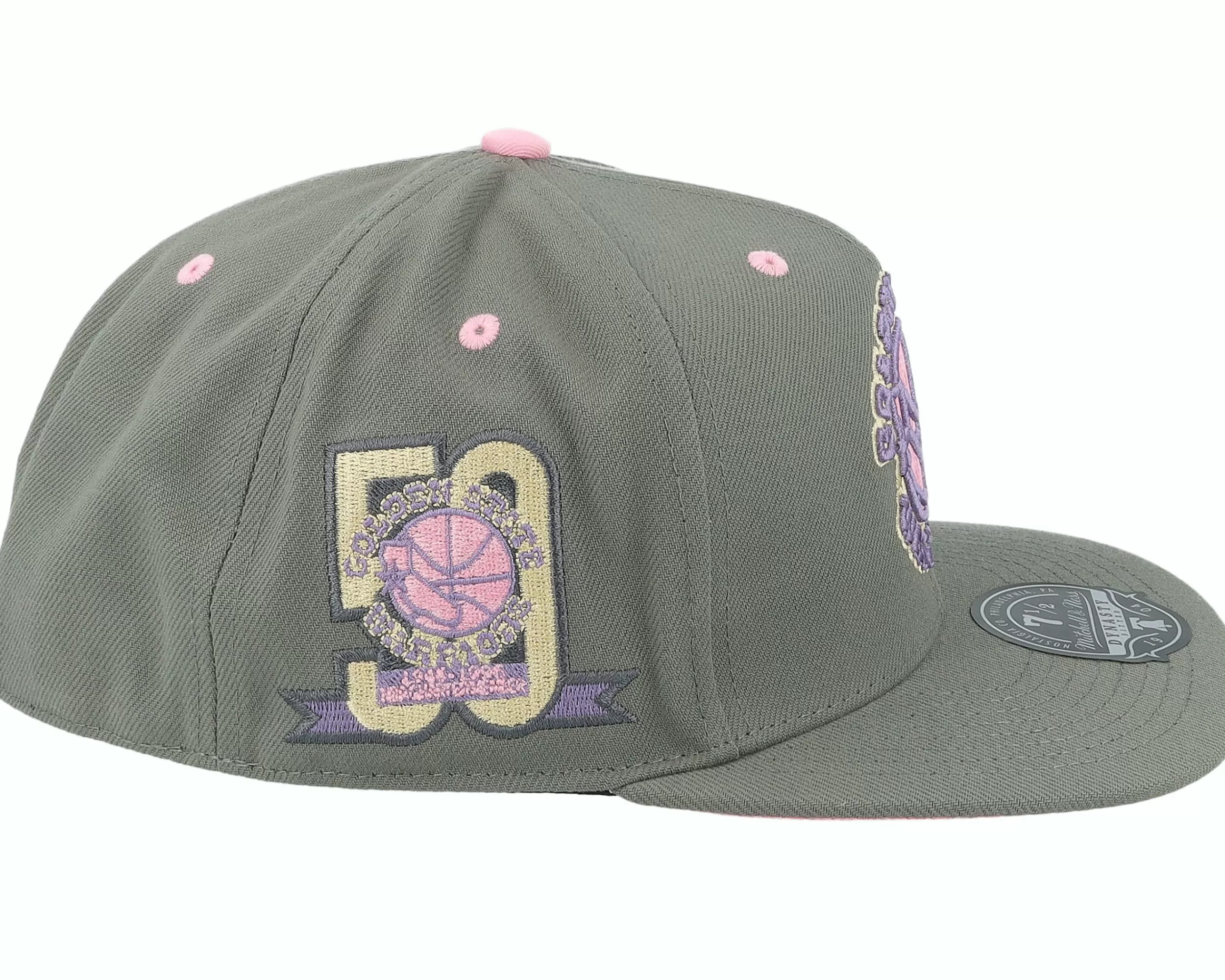 Mitchell & Ness Golden State Warriors Lavender Dreams Hwc Grey Fitted - -Unisex Fitted