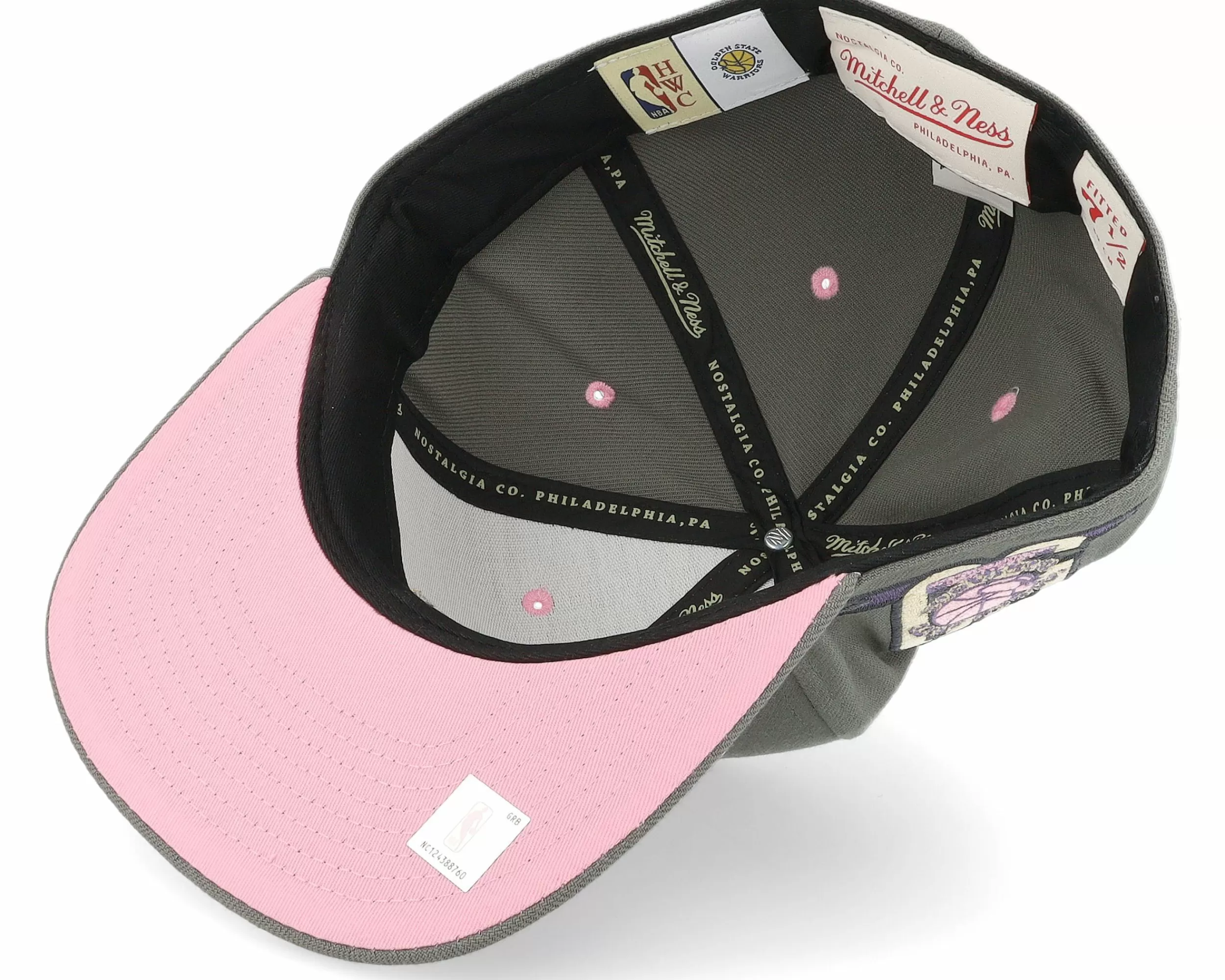 Mitchell & Ness Golden State Warriors Lavender Dreams Hwc Grey Fitted - -Unisex Fitted