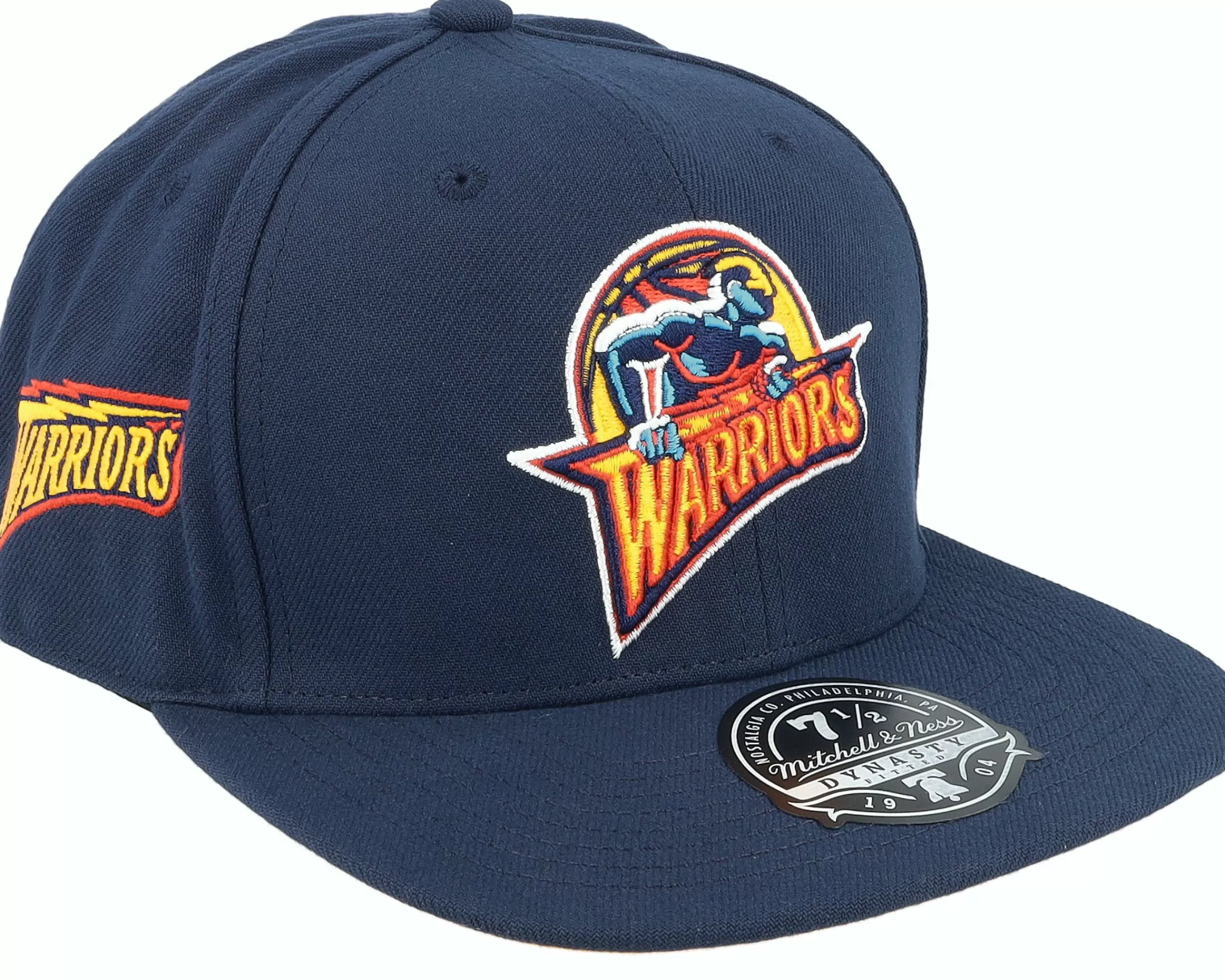 Mitchell & Ness Golden State Warriors Logo History Hwc Blue Fitted - -Unisex Fitted