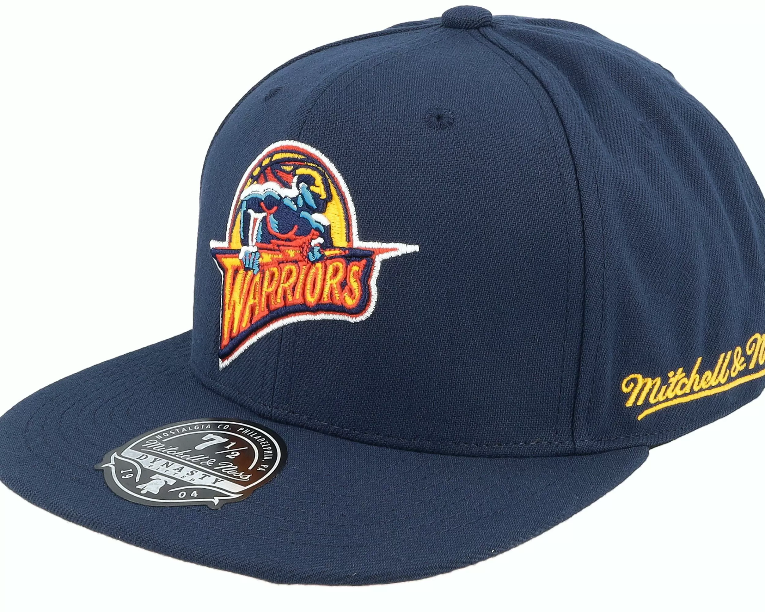 Mitchell & Ness Golden State Warriors Logo History Hwc Blue Fitted - -Unisex Fitted