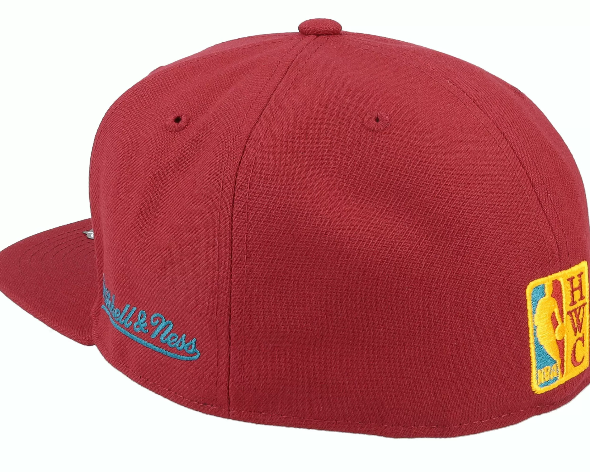 Mitchell & Ness Golden State Warriors Northern Lights Cardinal Fitted - -Unisex Fitted