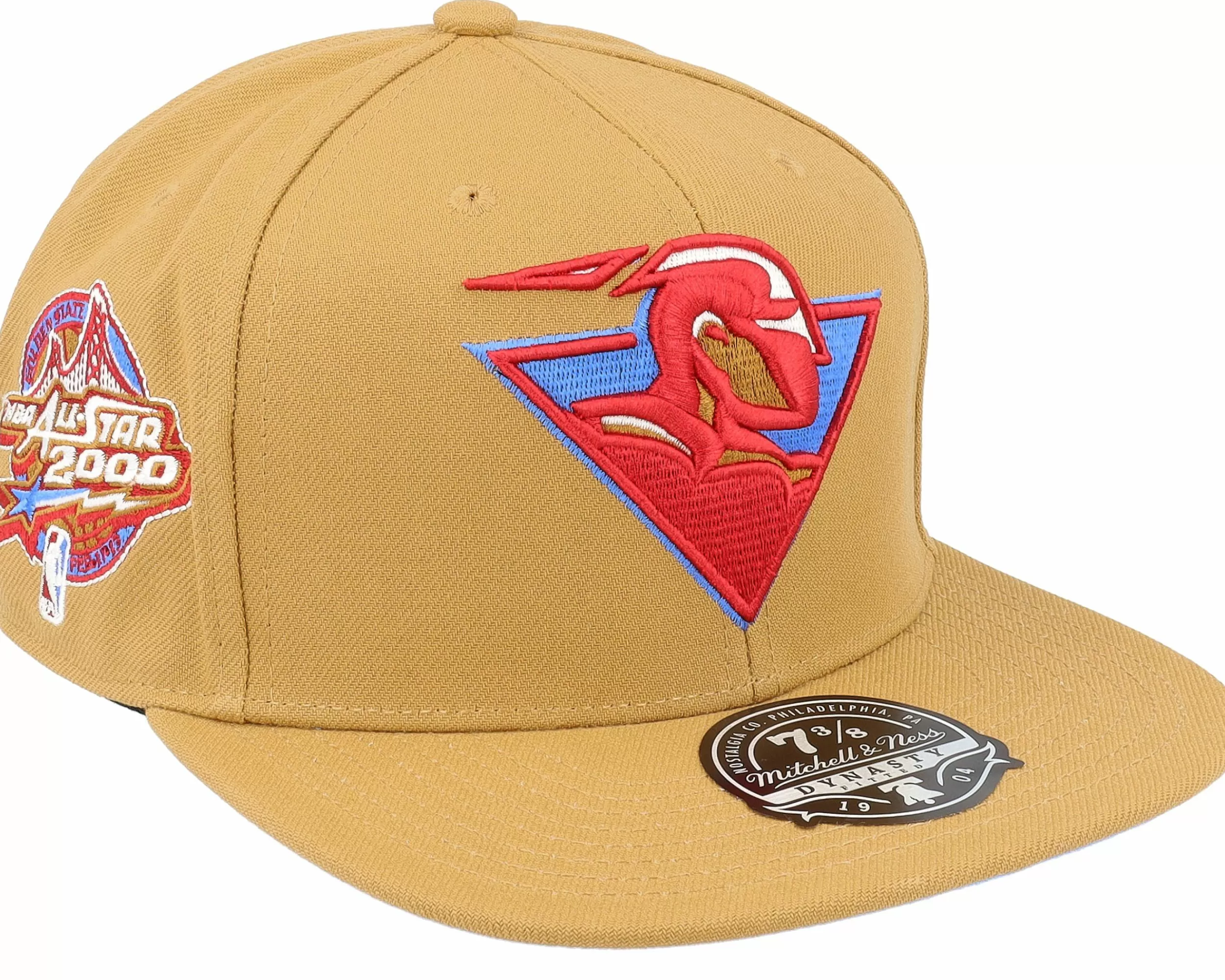 Mitchell & Ness Golden State Warriors Sand And Sky Fitted Tan Fitted - -Unisex Fitted