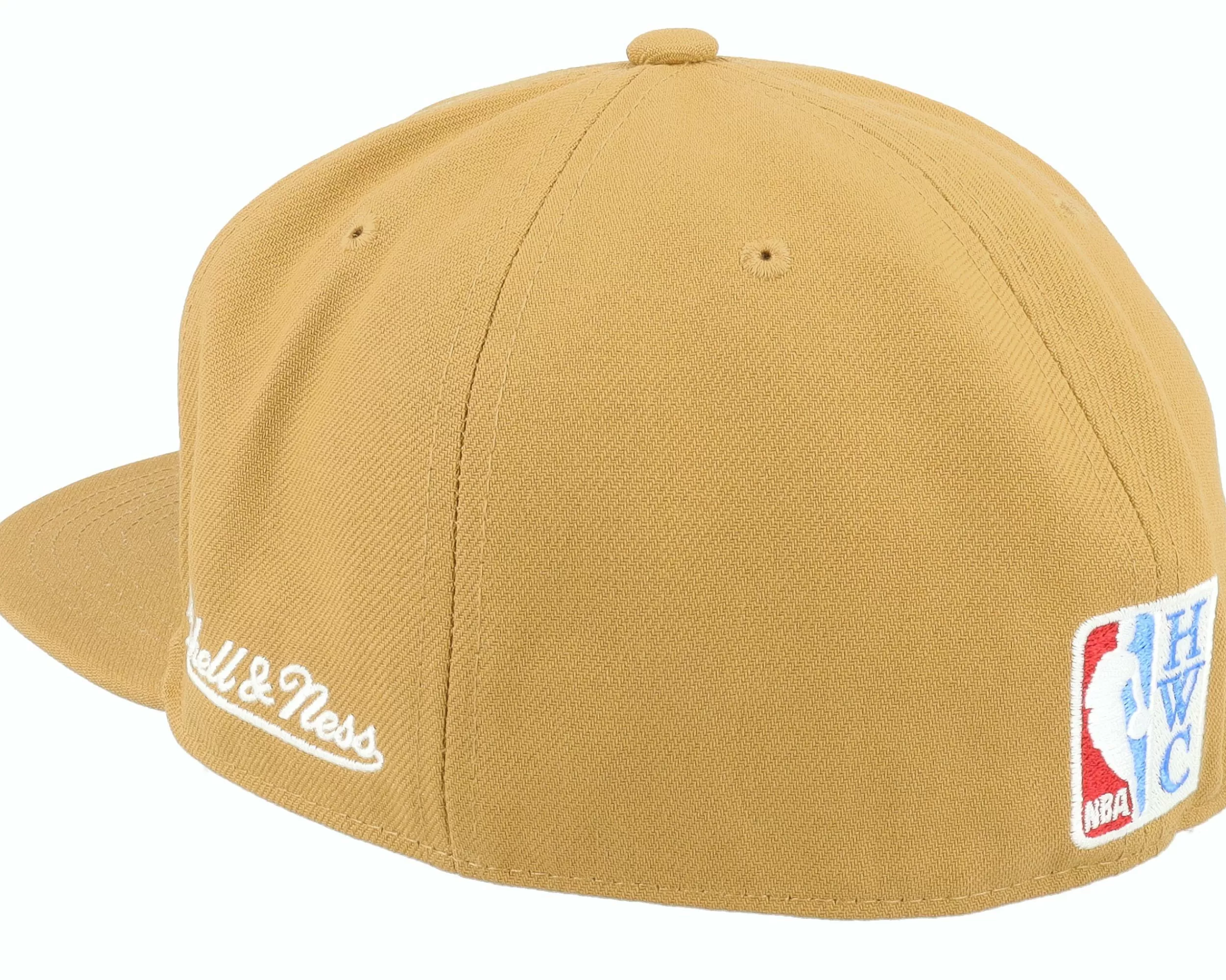 Mitchell & Ness Golden State Warriors Sand And Sky Fitted Tan Fitted - -Unisex Fitted