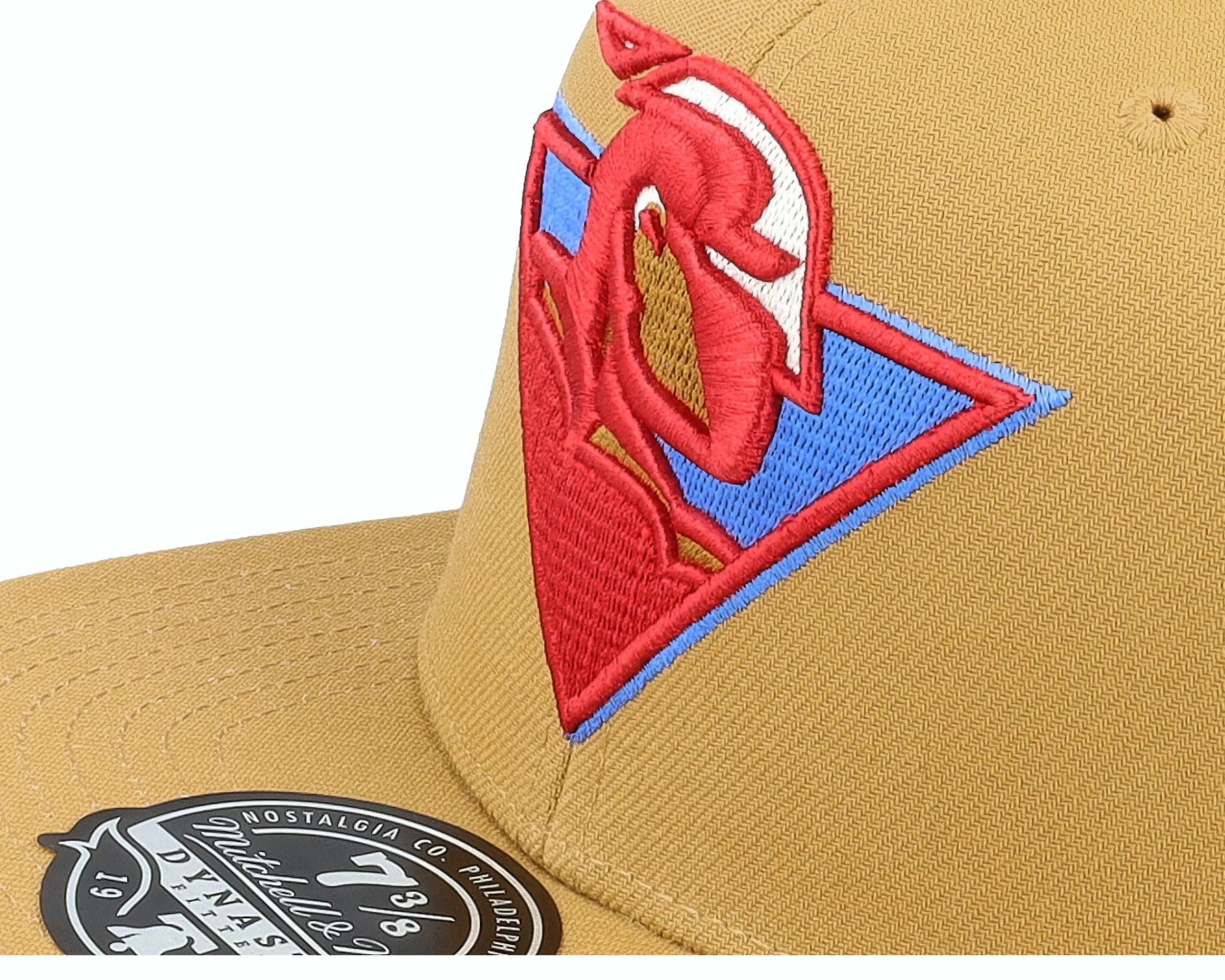 Mitchell & Ness Golden State Warriors Sand And Sky Fitted Tan Fitted - -Unisex Fitted
