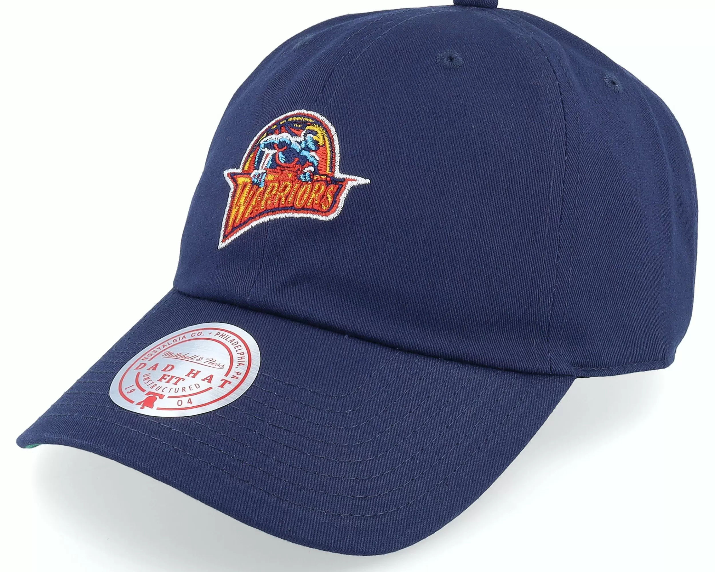 Mitchell & Ness Golden State Warriors Team Ground 2.0 Navy Dad Cap - -Unisex Dad Cap