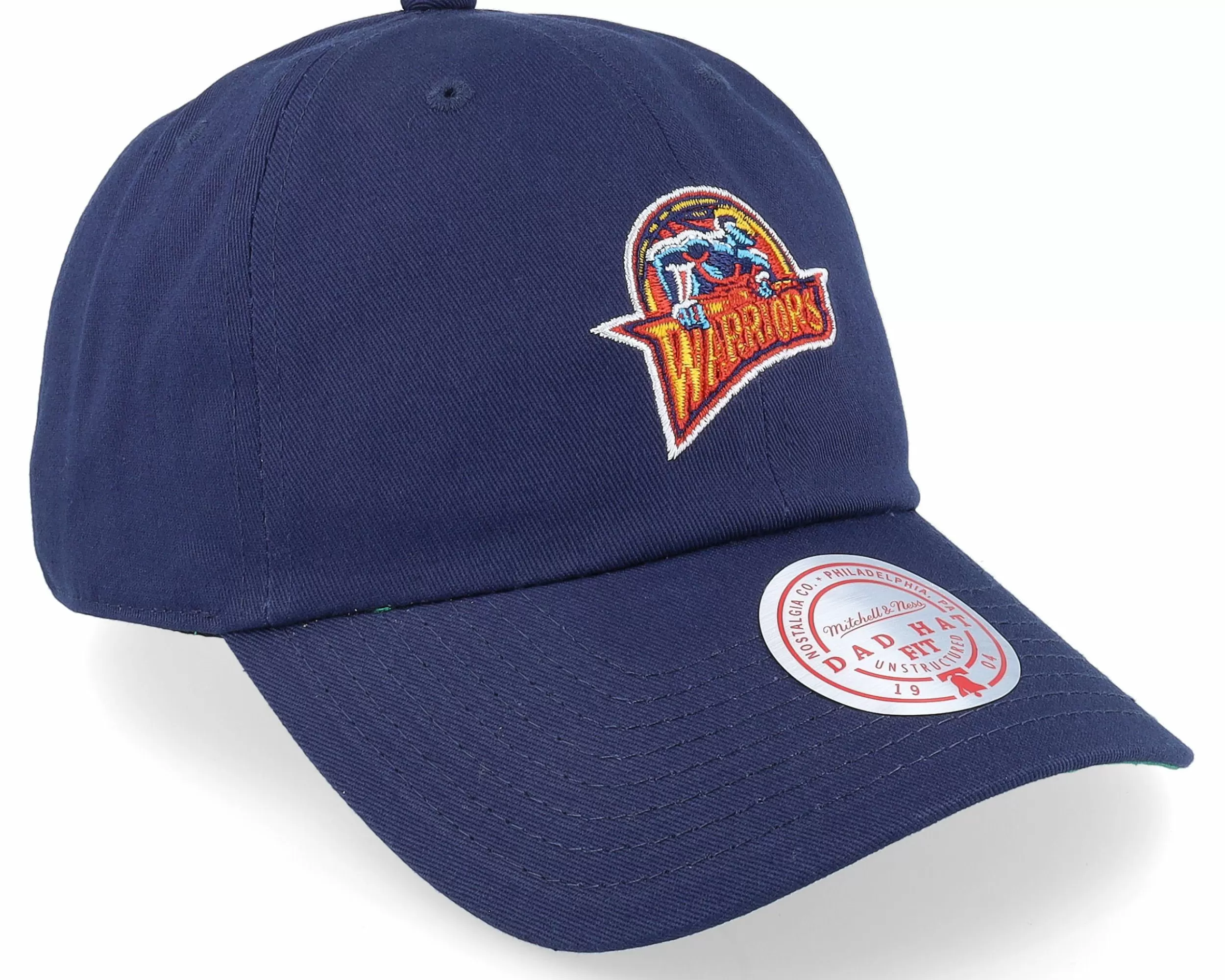 Mitchell & Ness Golden State Warriors Team Ground 2.0 Navy Dad Cap - -Unisex Dad Cap