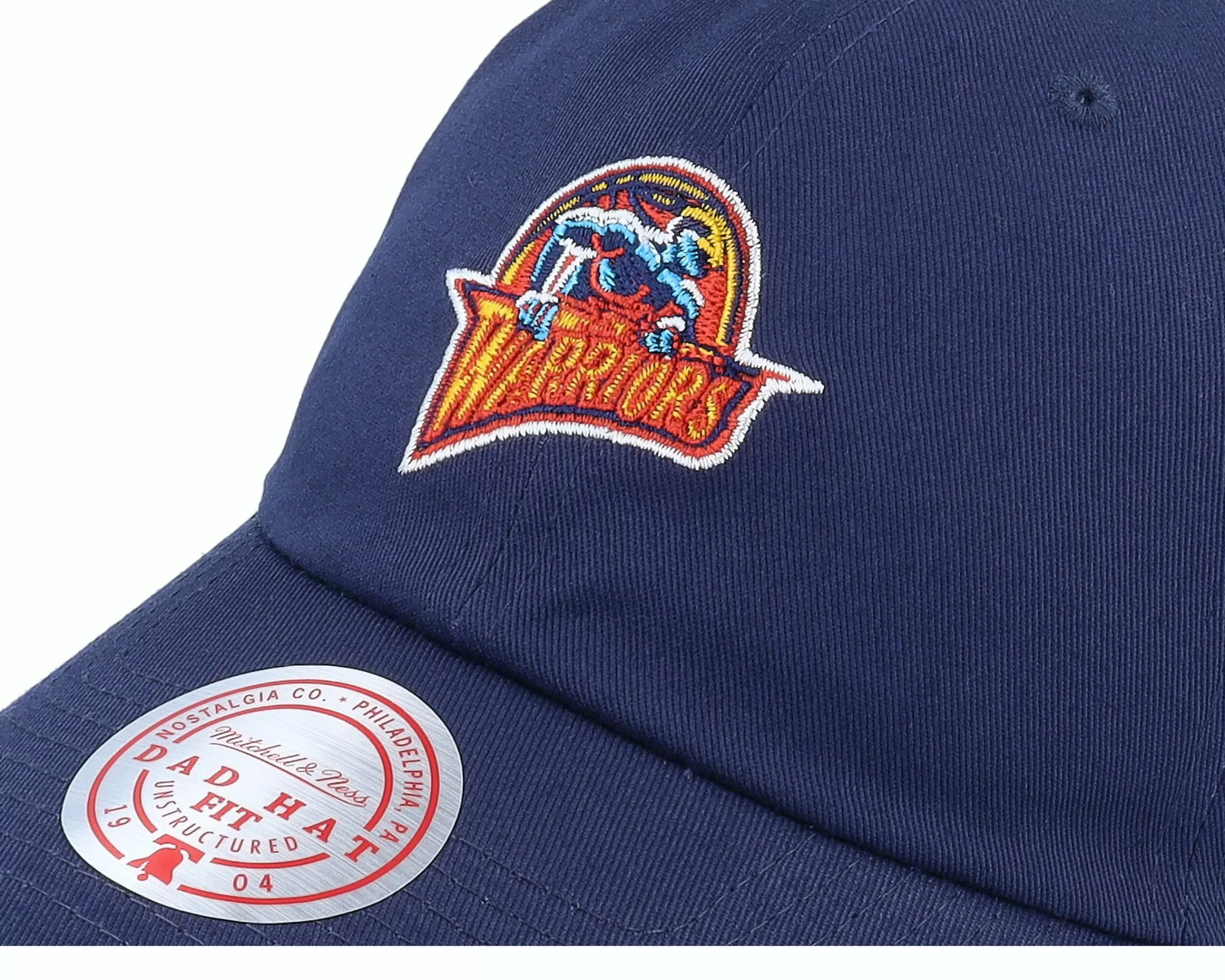 Mitchell & Ness Golden State Warriors Team Ground 2.0 Navy Dad Cap - -Unisex Dad Cap