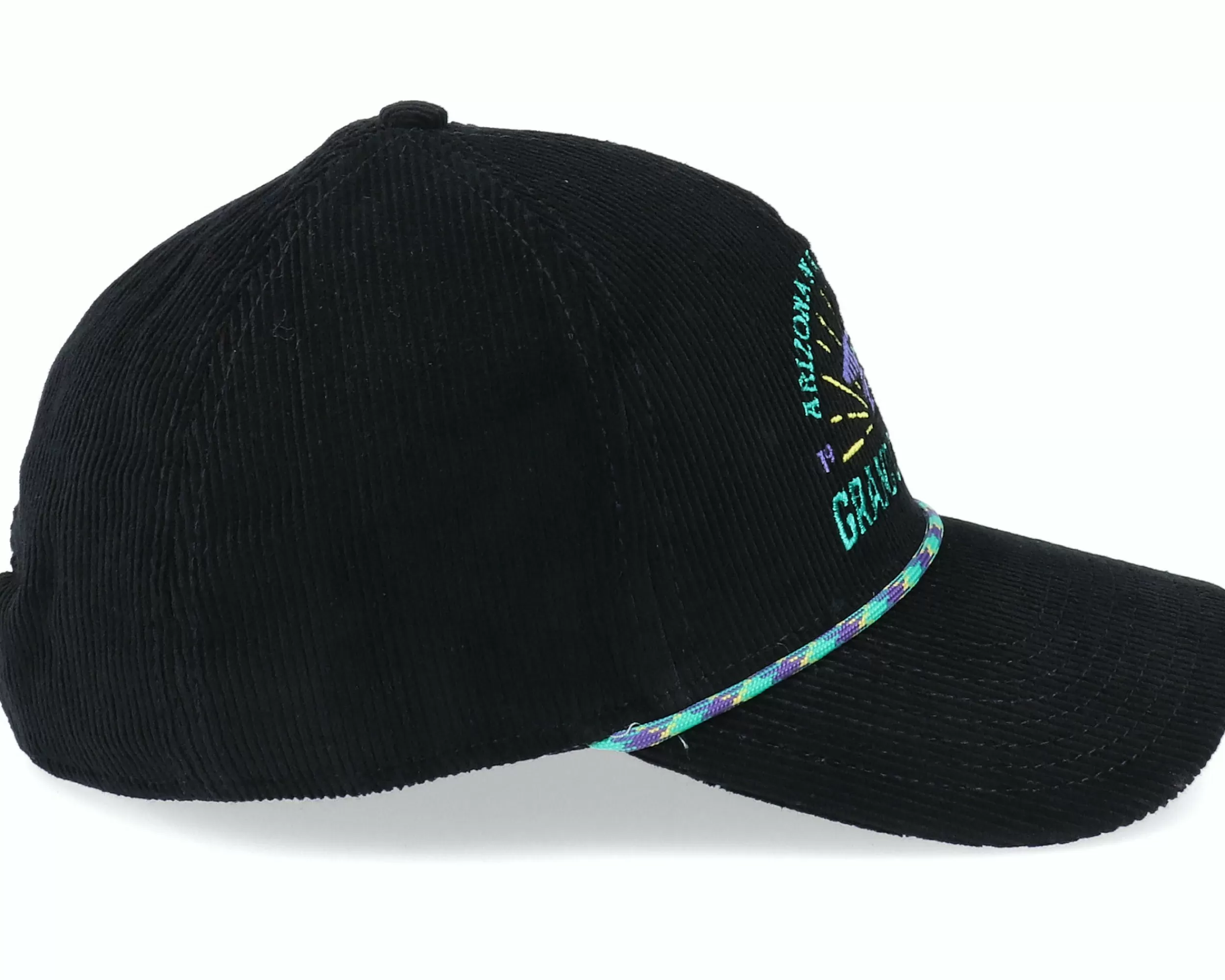 American Needle Grand Canyon Corduroy Palmer Black Dad Cap - -Unisex Dad Cap